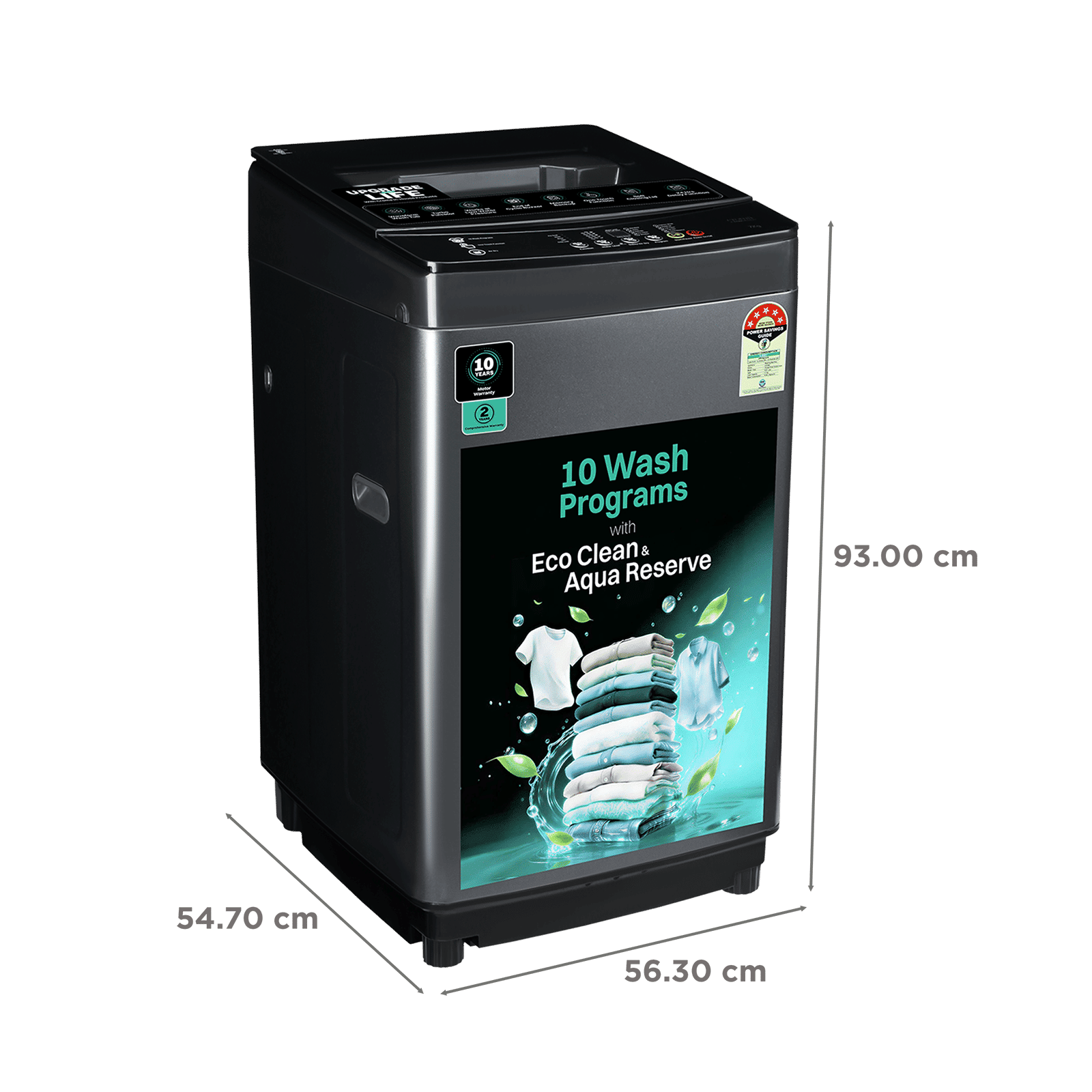 Croma 7 kg 5 Star Fully Automatic Top Load Washing Machine (Aqua Reserve, Dark Grey) Croma 7 kg 5 Star Fully Automatic Top Load Washing Machine (Aqua Reserve, Dark Grey)_3