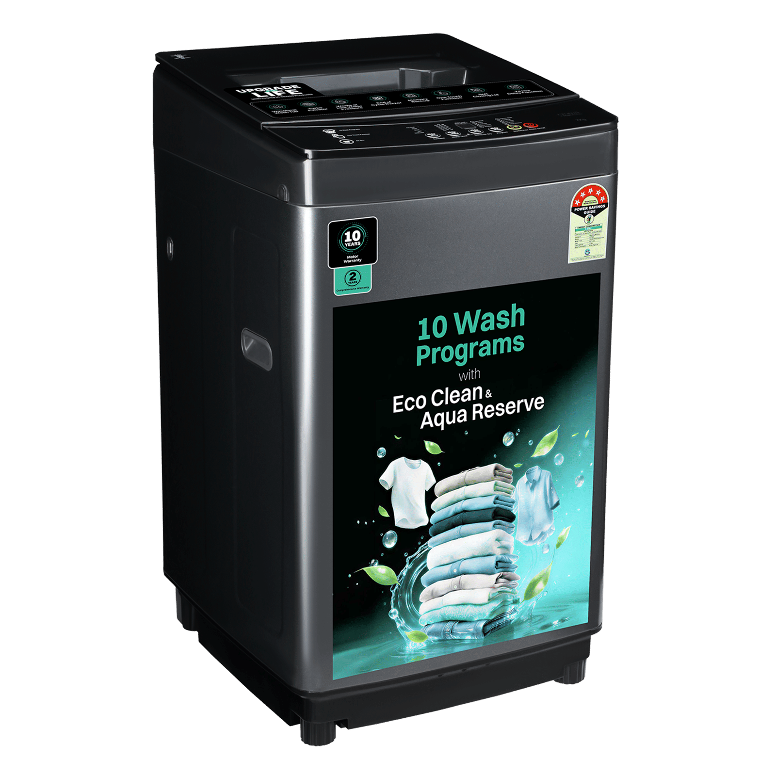 Croma 7 kg 5 Star Fully Automatic Top Load Washing Machine(One Touch Function, Dark Grey) Croma 7 kg 5 Star Fully Automatic Top Load Washing Machine(One Touch Function, Dark Grey)_4
