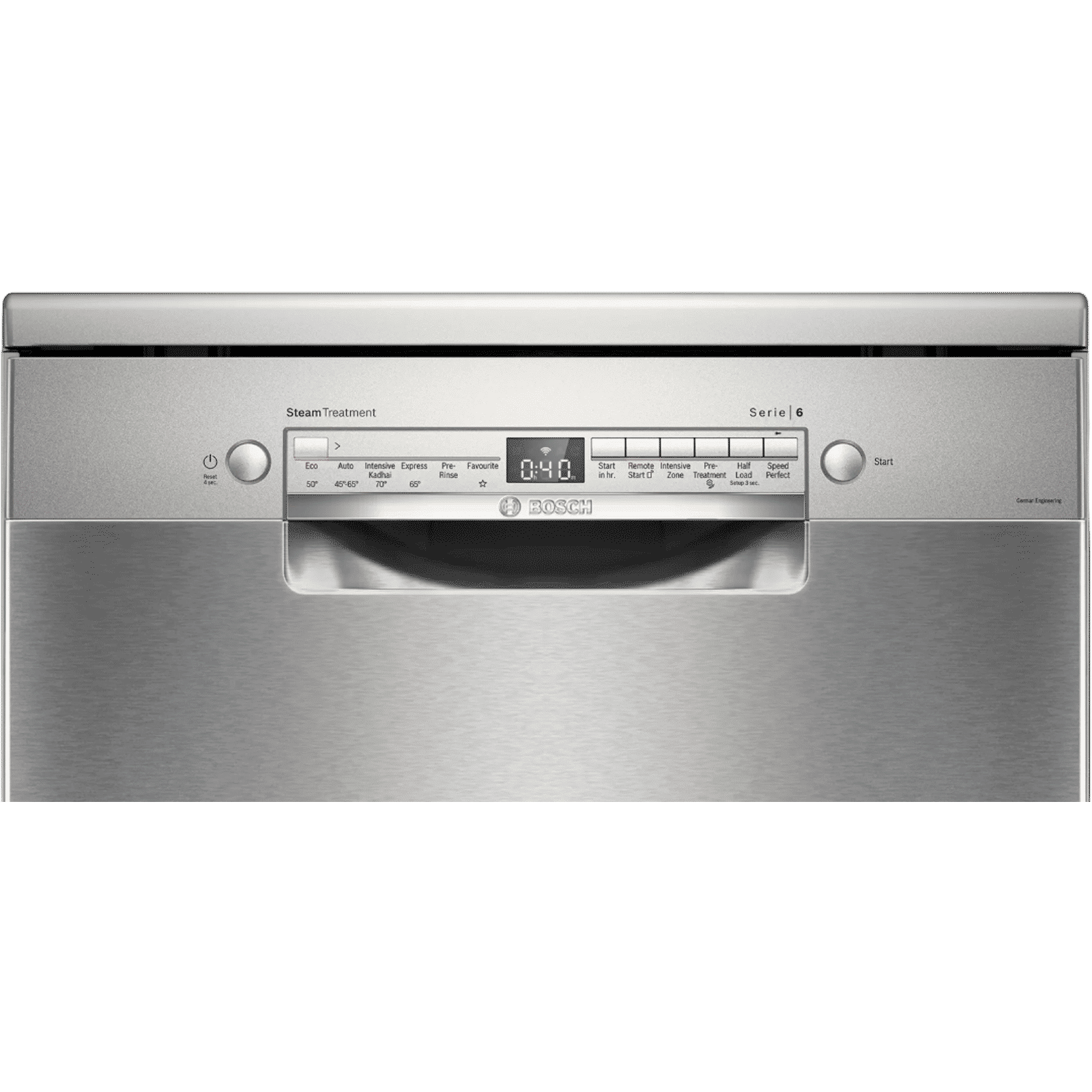 BOSCH Series 6 14 Place Settings Free Standing Dishwasher with Glass Protection Technology (No Pre-rinse Required, Silver)_4