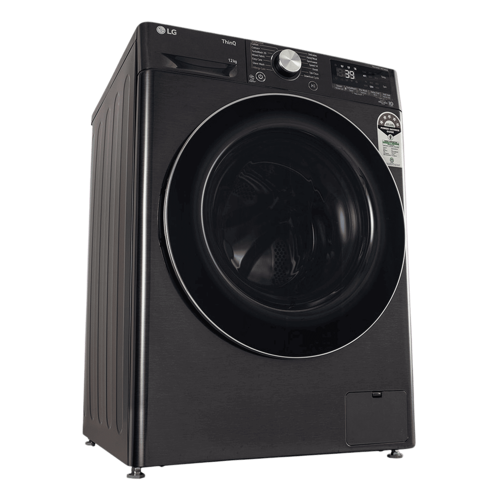 LG 12 kg 5 Star Wi-Fi Inverter Fully Automatic Front Load Washing Machine (FHP1412Z9B.APBQEIL, AI Direct Drive, Platinum Black) LG 12 kg 5 Star Wi-Fi Inverter Fully Automatic Front Load Washing Machine (FHP1412Z9B.APBQEIL, AI Direct Drive, Platinum Black)_7