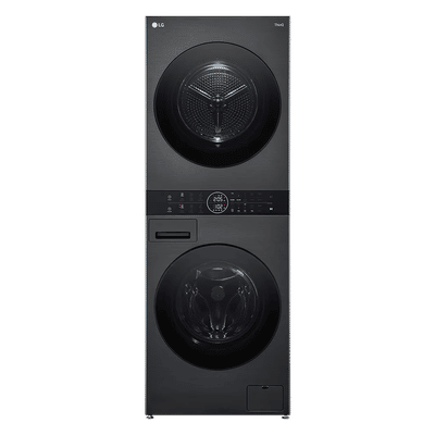 LG 13/10 kg 5 Star Wi-Fi Inverter Fully Automatic Front Load Washer Dryer (WashTower, FWT1310PB.APBQEIL, 6 Motion DD, Platinum Black)