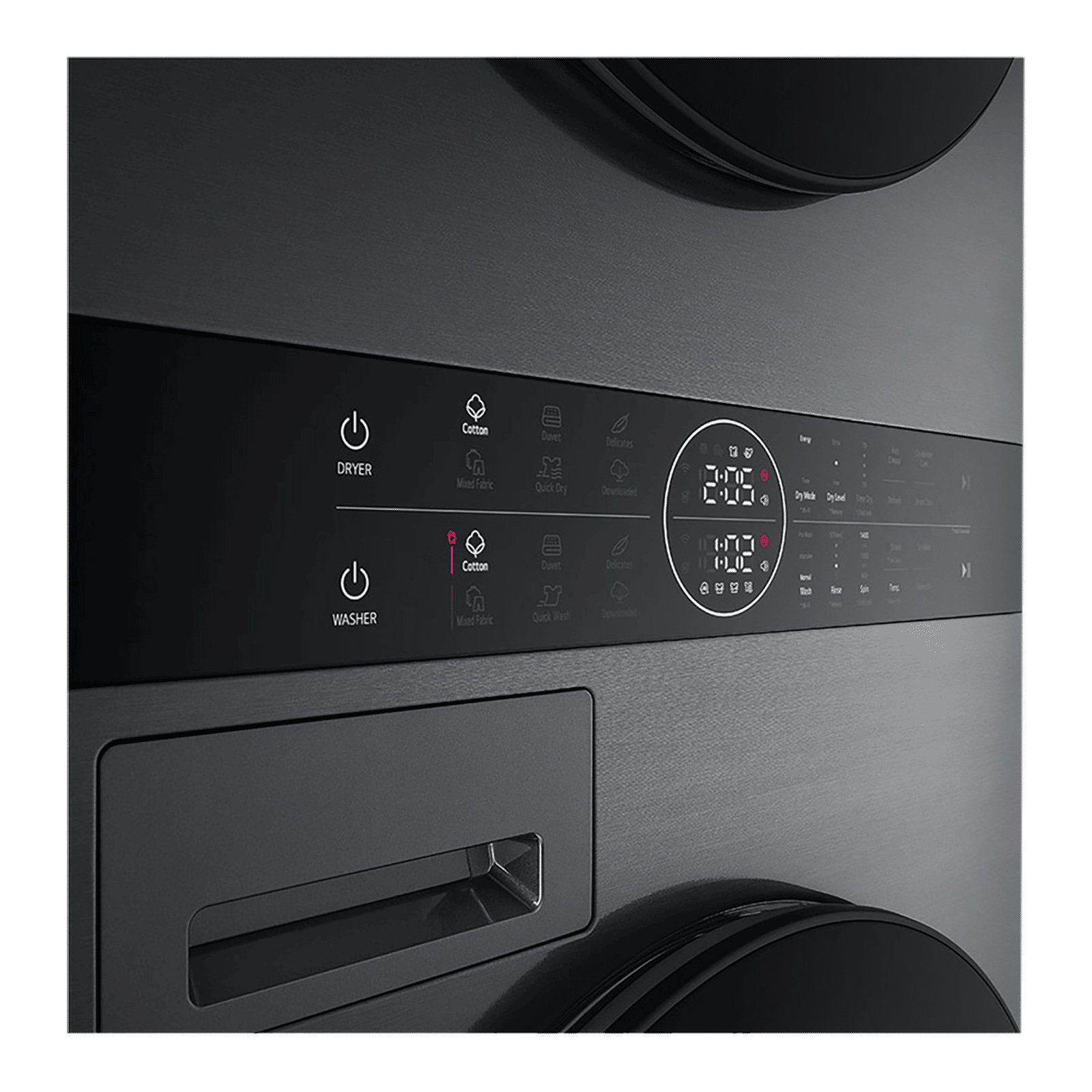 LG 13/10 kg 5 Star Wi-Fi Inverter Fully Automatic Front Load Washer Dryer (WashTower, FWT1310PB.APBQEIL, 6 Motion DD, Platinum Black) LG 13/10 kg 5 Star Wi-Fi Inverter Fully Automatic Front Load Washer Dryer (WashTower, FWT1310PB.APBQEIL, 6 Motion DD, Platinum Black)_10