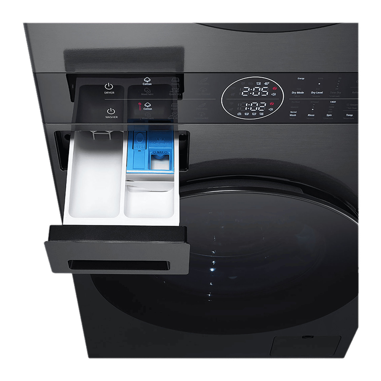 LG 13/10 kg 5 Star Wi-Fi Inverter Fully Automatic Front Load Washer Dryer (WashTower, FWT1310PB.APBQEIL, 6 Motion DD, Platinum Black) LG 13/10 kg 5 Star Wi-Fi Inverter Fully Automatic Front Load Washer Dryer (WashTower, FWT1310PB.APBQEIL, 6 Motion DD, Platinum Black)_8