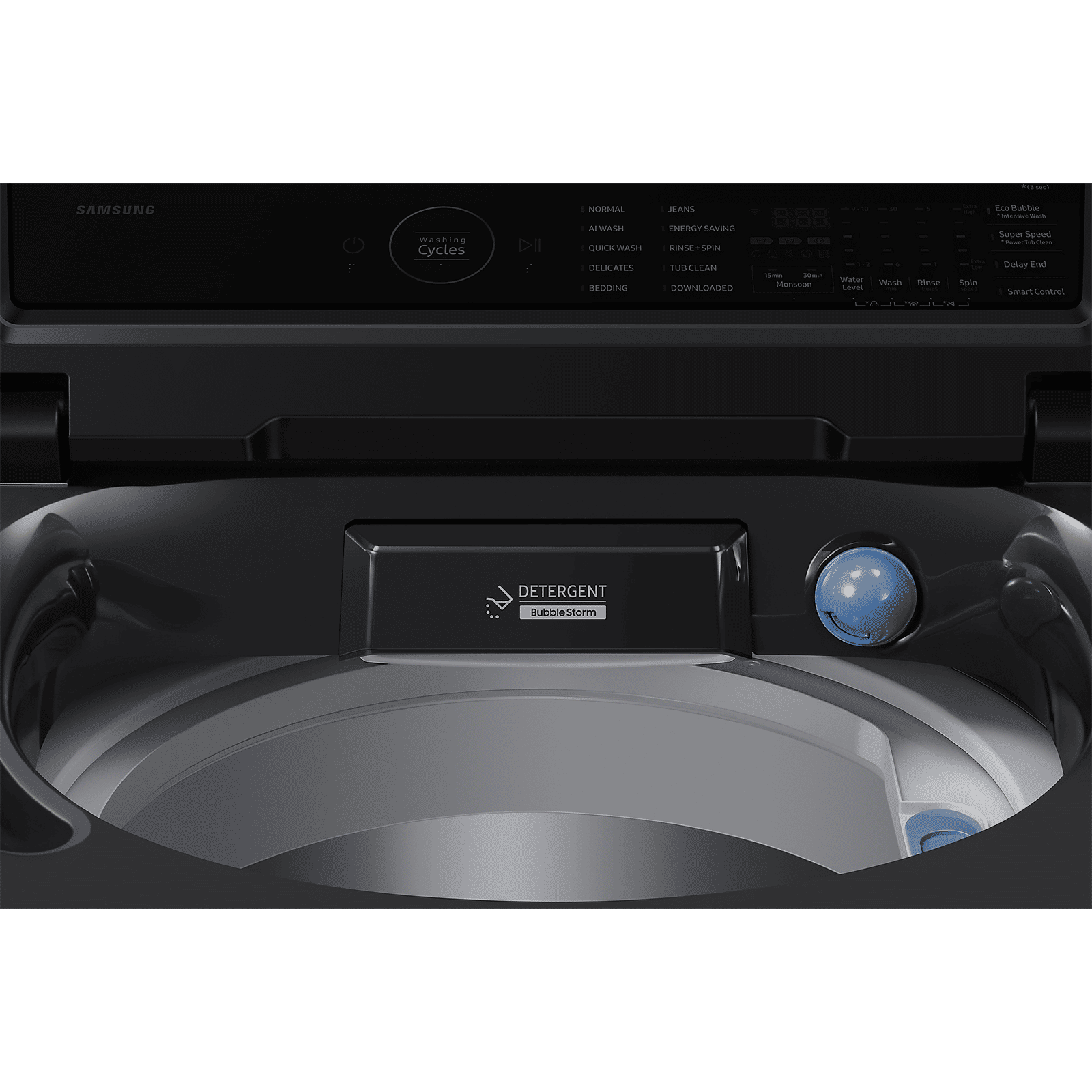 SAMSUNG 8 kg 5 Star Wi-Fi Inverter Fully Automatic Top Load Washing Machine (WA80F08S2CTL, AI VRT+ Technology, Deep Charcoal)_6