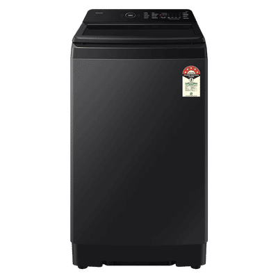 SAMSUNG 8 kg 5 Star Wi-Fi Inverter Fully Automatic Top Load Washing Machine (WA80F08E2BTL, AI VRT+ Technology, Black Caviar)