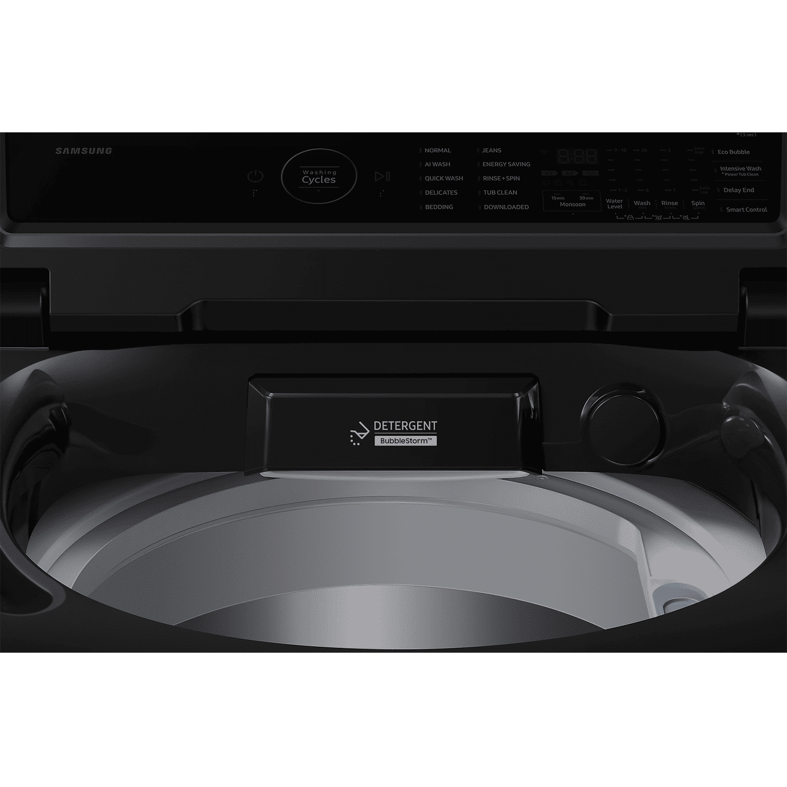 SAMSUNG 8 kg 5 Star Wi-Fi Inverter Fully Automatic Top Load Washing Machine (WA80F08E2BTL, AI VRT+ Technology, Black Caviar) SAMSUNG 8 kg 5 Star Wi-Fi Inverter Fully Automatic Top Load Washing Machine (WA80F08E2BTL, AI VRT+ Technology, Black Caviar)_12