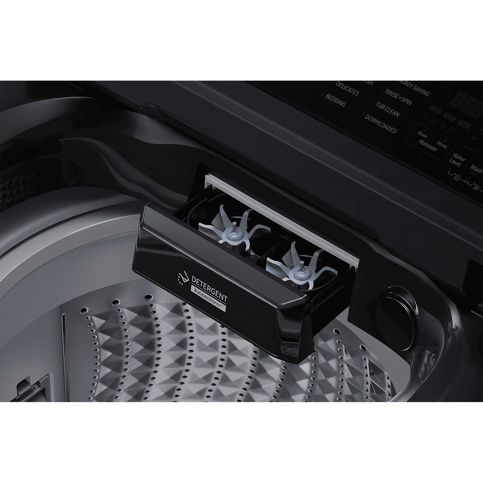 SAMSUNG 8 kg 5 Star Wi-Fi Inverter Fully Automatic Top Load Washing Machine (WA80F08E2BTL, AI VRT+ Technology, Black Caviar) SAMSUNG 8 kg 5 Star Wi-Fi Inverter Fully Automatic Top Load Washing Machine (WA80F08E2BTL, AI VRT+ Technology, Black Caviar)_8