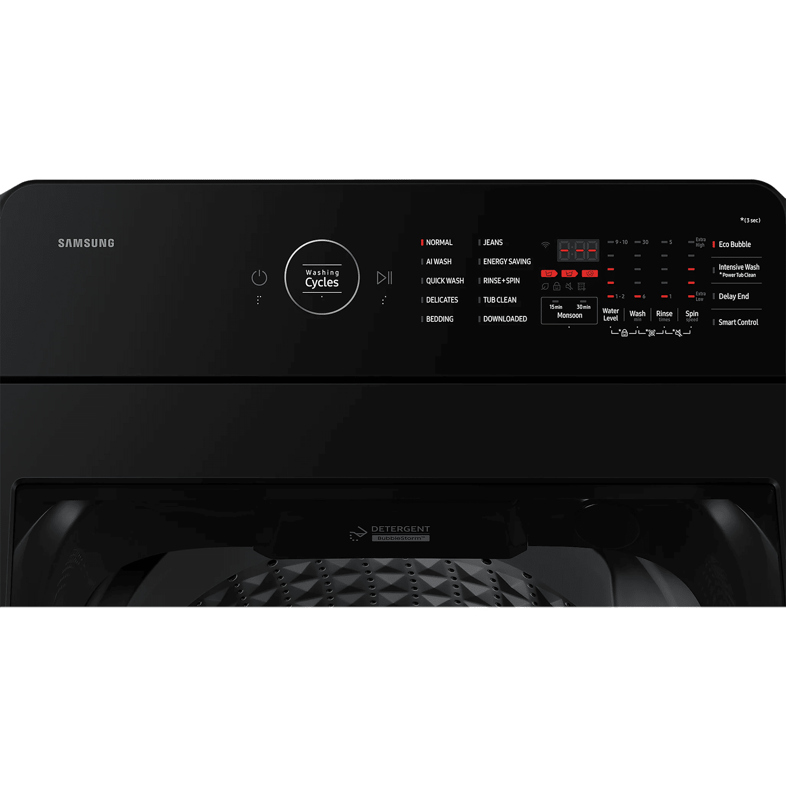 SAMSUNG 8 kg 5 Star Wi-Fi Inverter Fully Automatic Top Load Washing Machine (WA80F08H2BTL, AI VRT+ Technology, Black Caviar) SAMSUNG 8 kg 5 Star Wi-Fi Inverter Fully Automatic Top Load Washing Machine (WA80F08H2BTL, AI VRT+ Technology, Black Caviar)_8