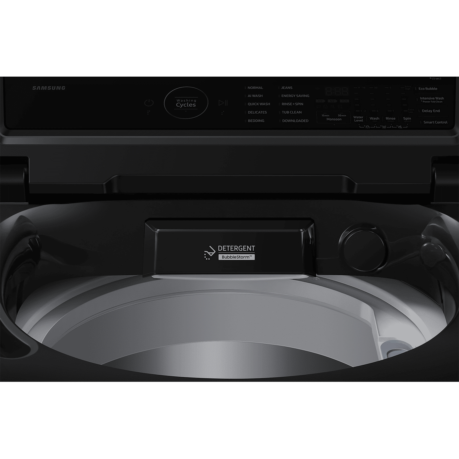 SAMSUNG 8 kg 5 Star Wi-Fi Inverter Fully Automatic Top Load Washing Machine (WA80F08H2BTL, AI VRT+ Technology, Black Caviar) SAMSUNG 8 kg 5 Star Wi-Fi Inverter Fully Automatic Top Load Washing Machine (WA80F08H2BTL, AI VRT+ Technology, Black Caviar)_9