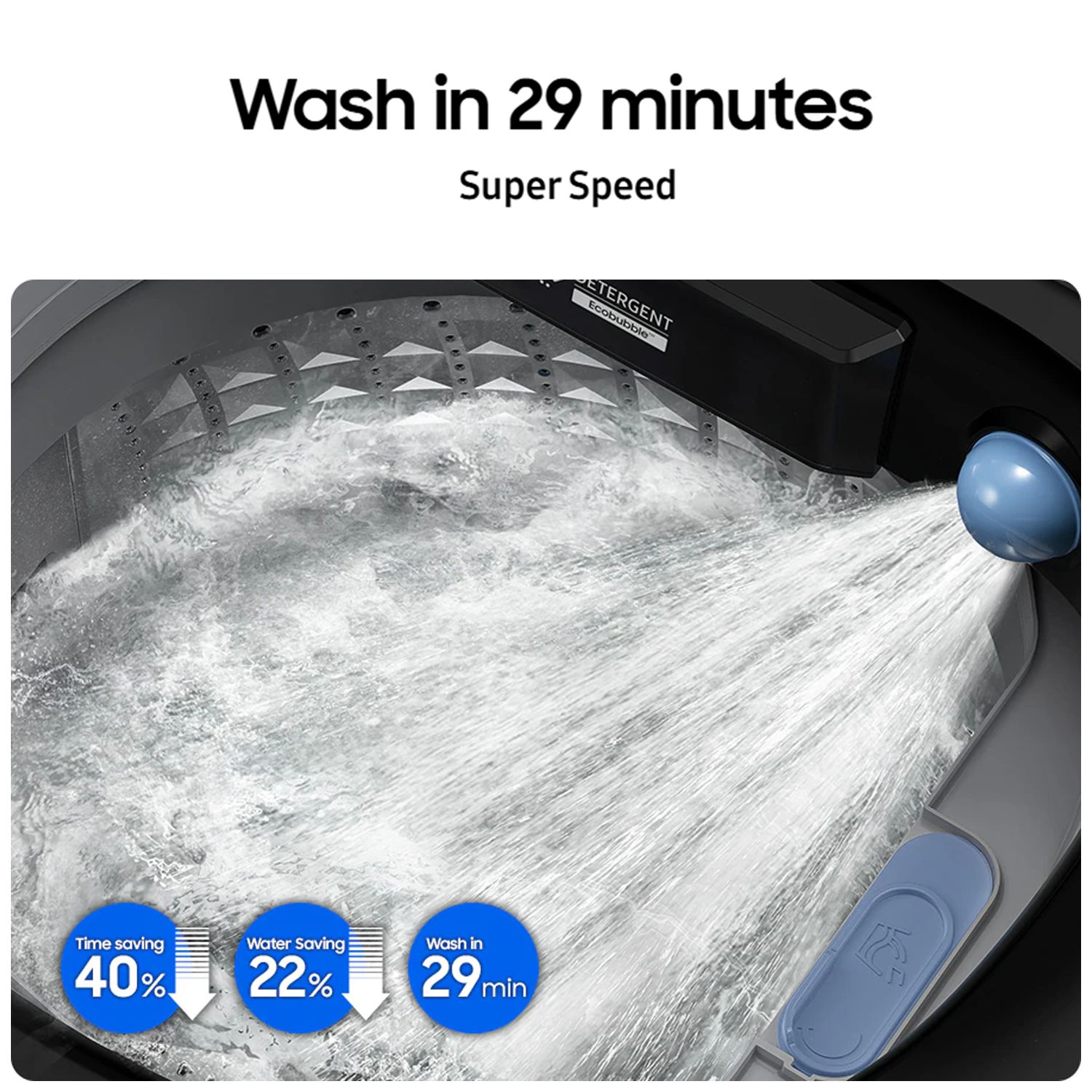 SAMSUNG 10 kg 5 Star Wi-Fi Inverter Fully Automatic Top Load Washing Machine (WA80F10S2BTL, AI VRT+ Technology, Black Caviar) SAMSUNG 10 kg 5 Star Wi-Fi Inverter Fully Automatic Top Load Washing Machine (WA80F10S2BTL, AI VRT+ Technology, Black Caviar)_10