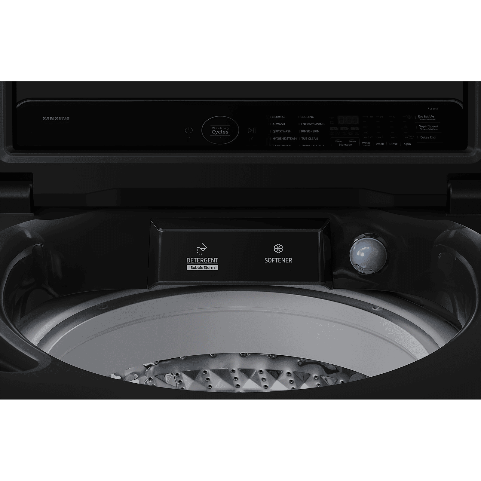 SAMSUNG 14 kg 5 Star Wi-Fi Inverter Fully Automatic Top Load Washing Machine (WA80F14B6BTL, AI VRT+ Technology, Black Caviar)_11