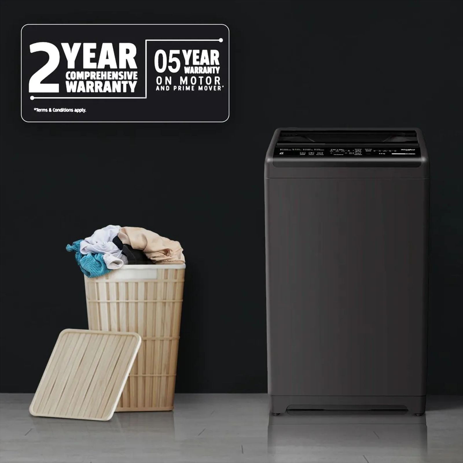 Whirlpool 6.5 kg 5 Star Fully Automatic Top Load Washing Machine (Magic Clean, 31659, 6th Sense Technology, Grey) Whirlpool 6.5 kg 5 Star Fully Automatic Top Load Washing Machine (Magic Clean, 31659, 6th Sense Technology, Grey)_14