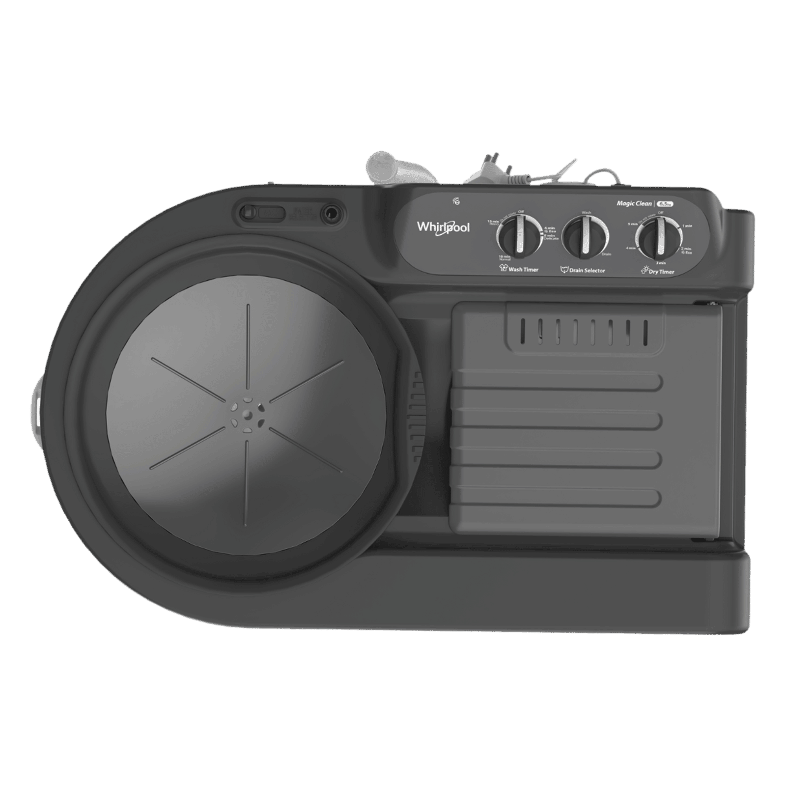 Whirlpool 6.5 kg 5 Star Semi Automatic Washing Machine with In built Scrubber (Magic Clean , 30337, Grey)_4