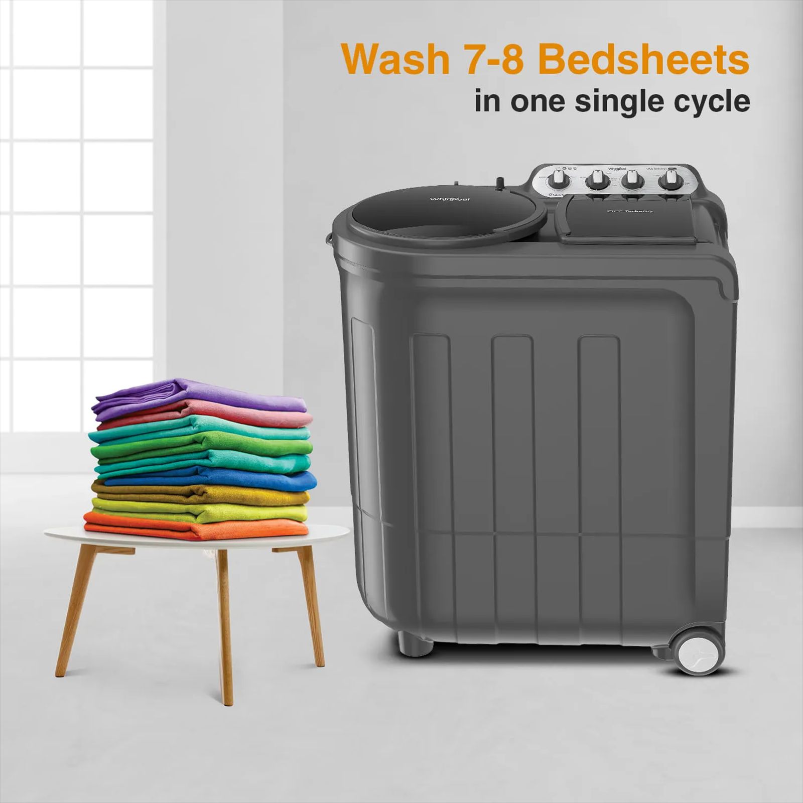 Whirlpool 8.0 kg 5 Star Semi Automatic Washing Machine with In built Scrubber (Magic Clean, 30318, Grey)_9