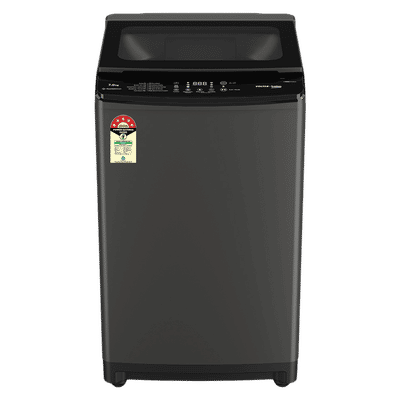 VOLTAS beko 7 Kg 5 Star Fully Automatic Top Load Washing Machine (WTL7006UAA, Aqua Wave Drum, Medium Grey)