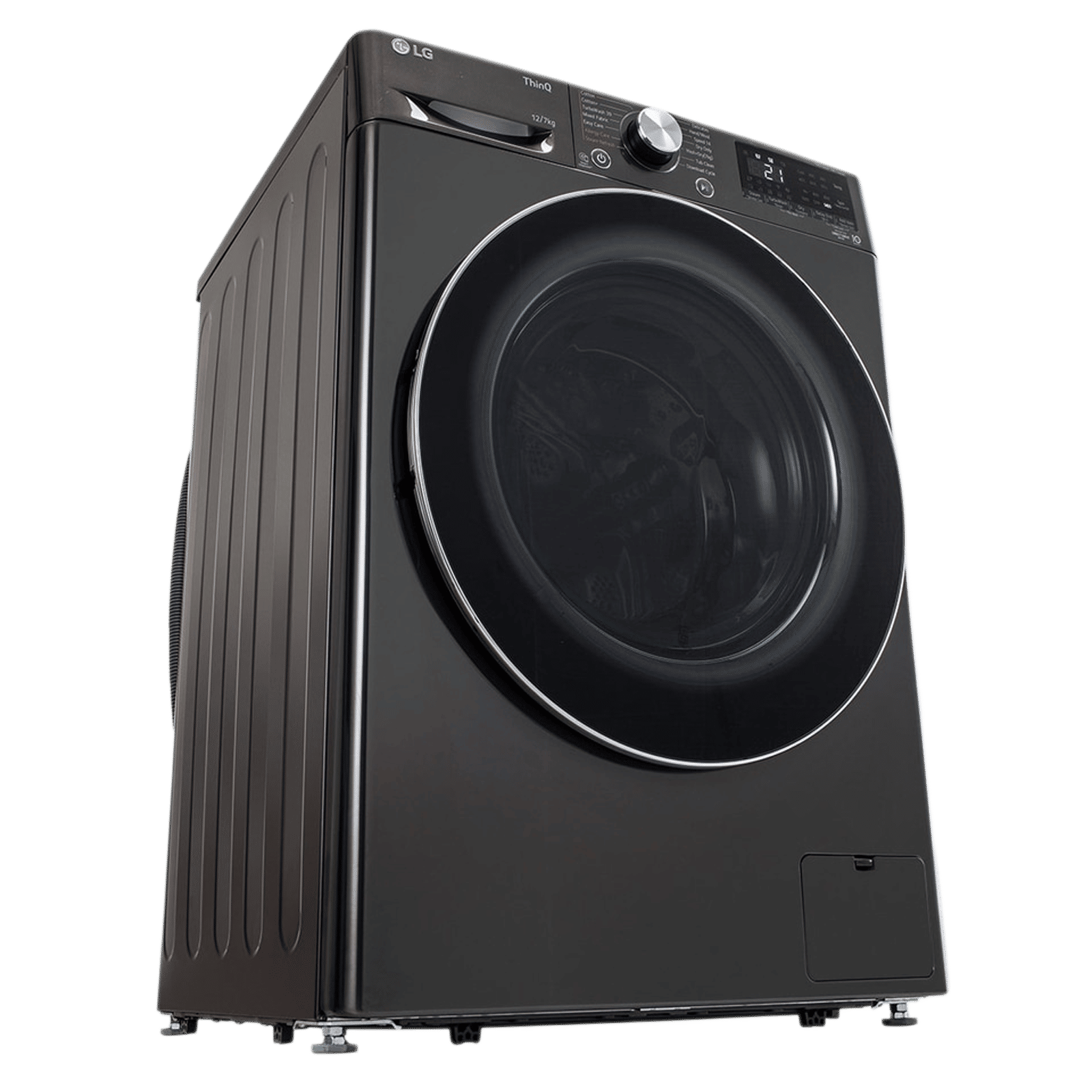 LG 12/7 kg Wi-Fi Inverter Fully Automatic Front Load Washer Dryer (Vivace WD, FHD1207STB.APBQEIL, AI Direct Drive, Platinum Black)_12