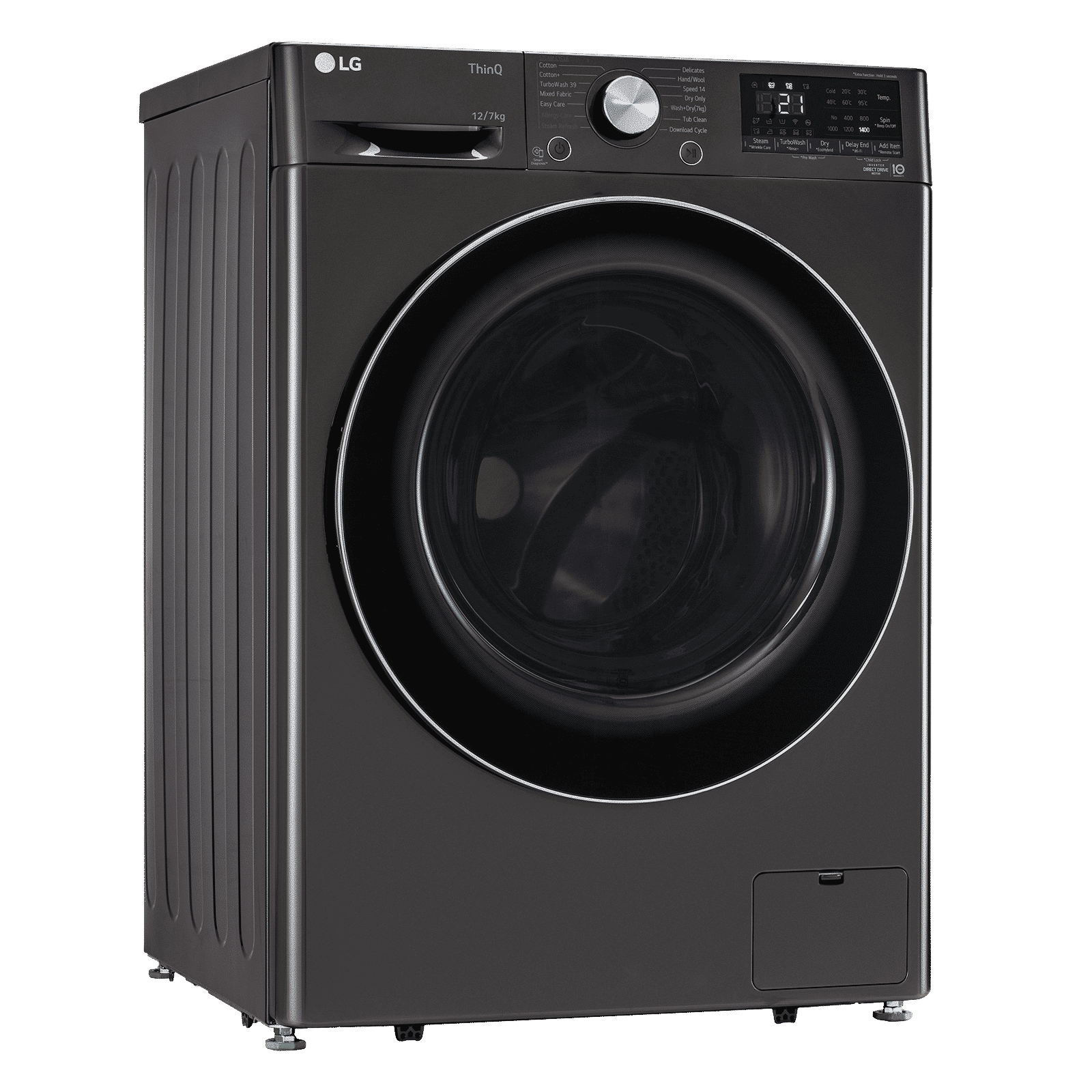 LG 12/7 kg Wi-Fi Inverter Fully Automatic Front Load Washer Dryer (Vivace WD, FHD1207STB.APBQEIL, AI Direct Drive, Platinum Black)_4