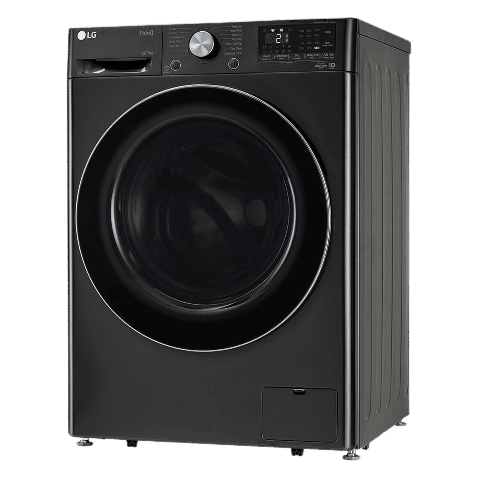 LG 12/7 kg Wi-Fi Inverter Fully Automatic Front Load Washer Dryer (Vivace WD, FHD1207STB.APBQEIL, AI Direct Drive, Platinum Black)_5