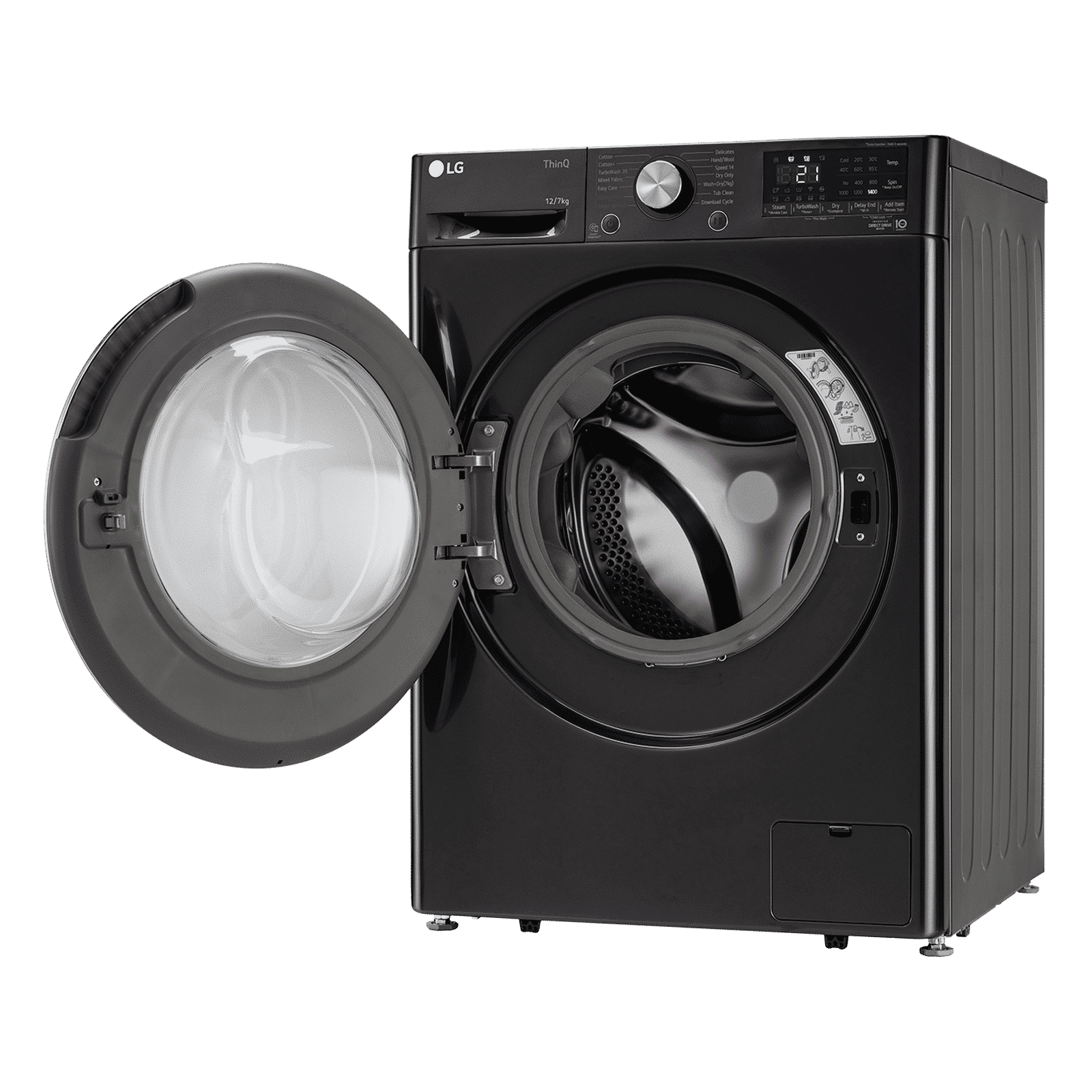 LG 12/7 kg Wi-Fi Inverter Fully Automatic Front Load Washer Dryer (Vivace WD, FHD1207STB.APBQEIL, AI Direct Drive, Platinum Black)_6