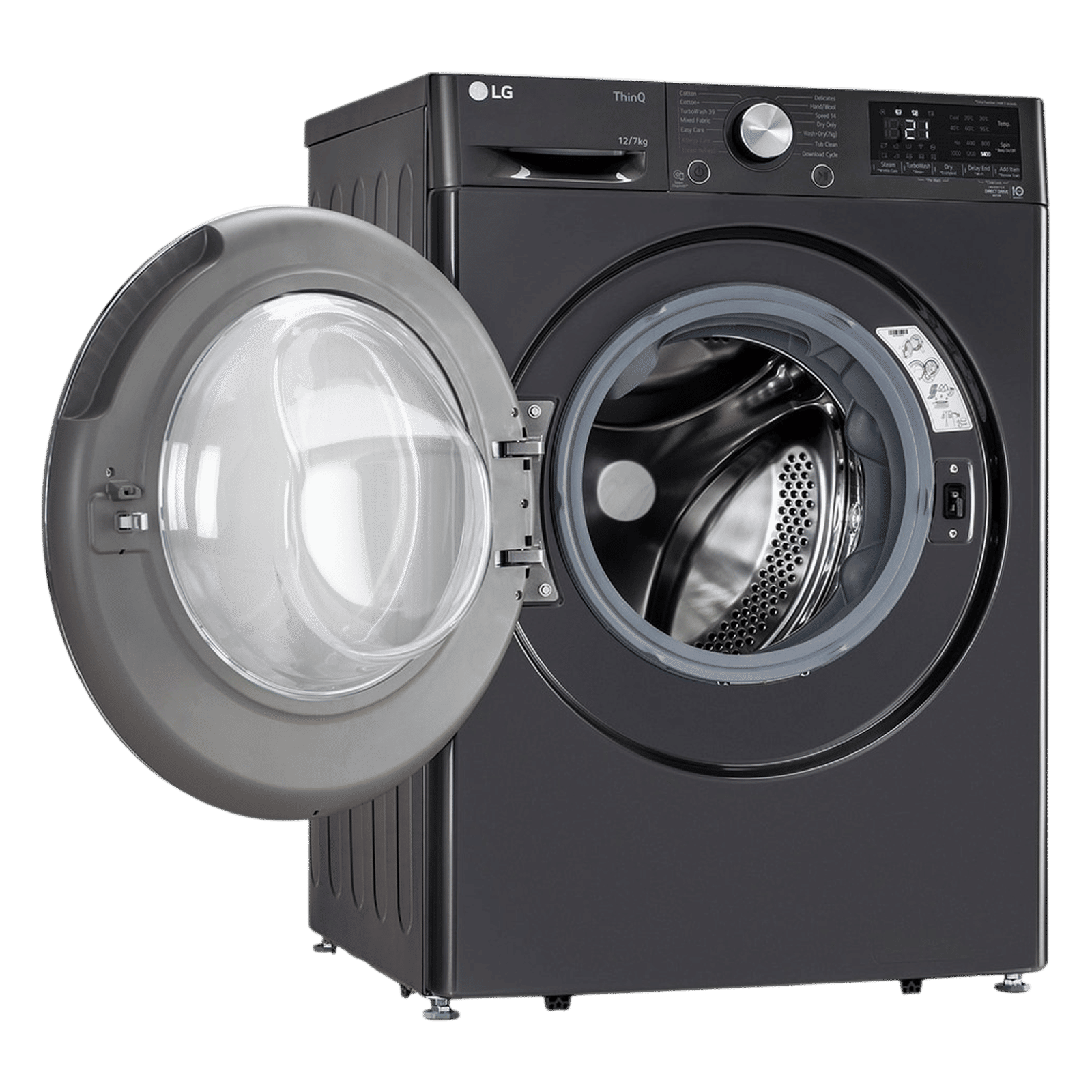 LG 12/7 kg Wi-Fi Inverter Fully Automatic Front Load Washer Dryer (Vivace WD, FHD1207STB.APBQEIL, AI Direct Drive, Platinum Black)_8