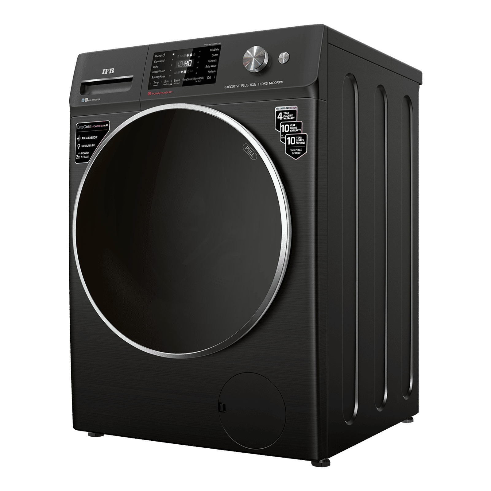 IFB 11 kg 5 Star Wi-Fi Inverter Fully Automatic Front Load Washing Machine (Executive Plus BXN 1114KH, AI Technology, Black VCM) IFB 11 kg 5 Star Wi-Fi Inverter Fully Automatic Front Load Washing Machine (Executive Plus BXN 1114KH, AI Technology, Black VCM)_4