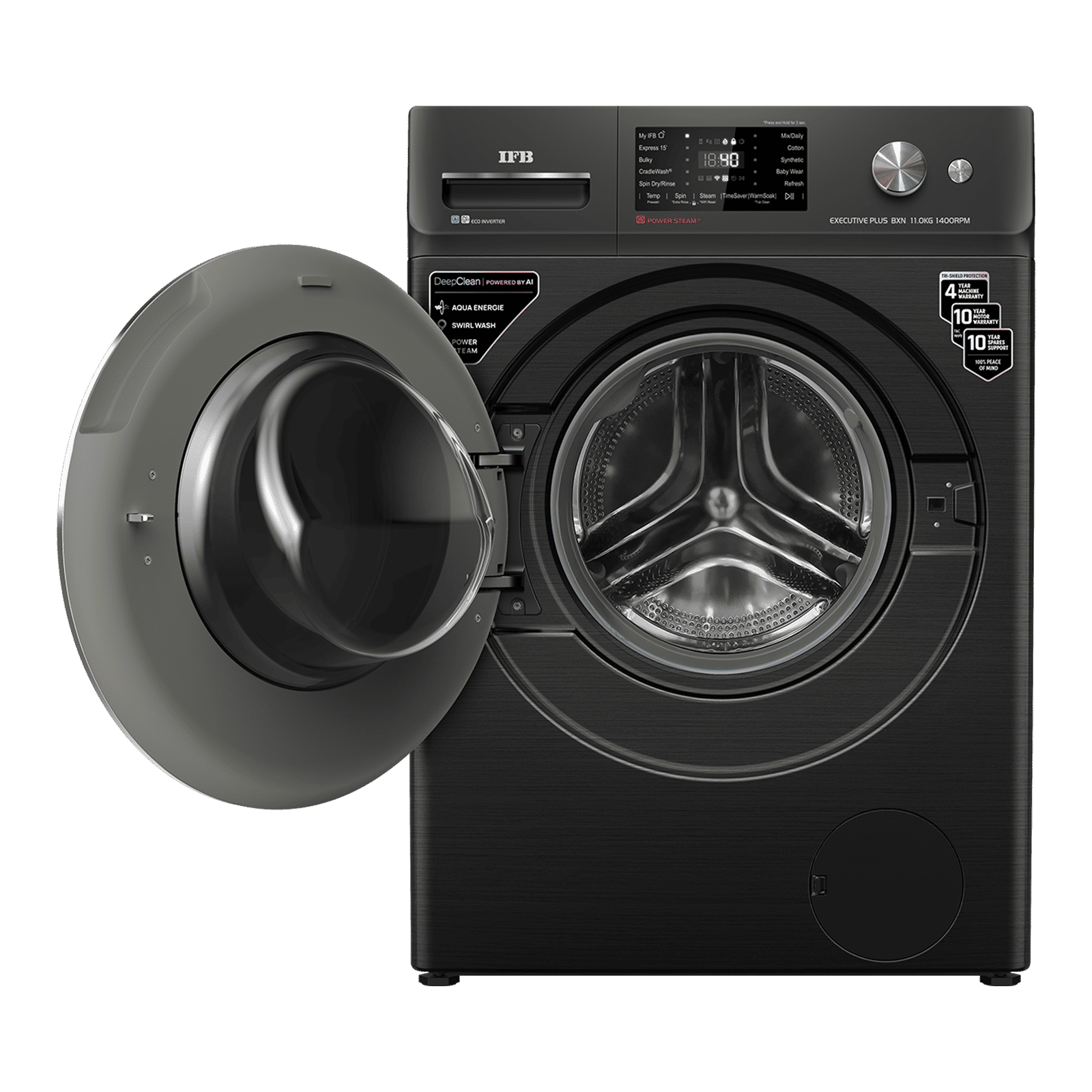 IFB 11 kg 5 Star Wi-Fi Inverter Fully Automatic Front Load Washing Machine (Executive Plus BXN 1114KH, AI Technology, Black VCM) IFB 11 kg 5 Star Wi-Fi Inverter Fully Automatic Front Load Washing Machine (Executive Plus BXN 1114KH, AI Technology, Black VCM)_5