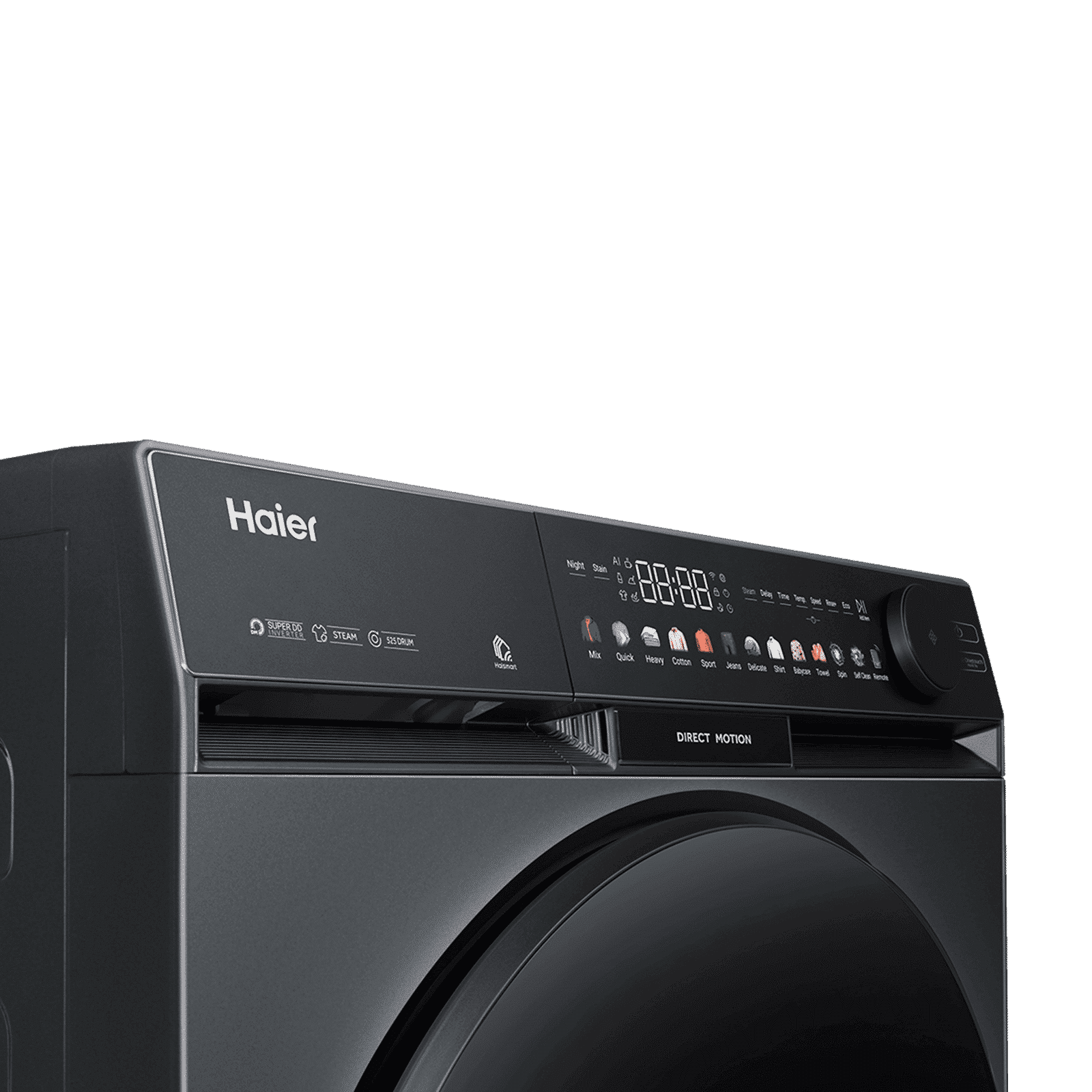 Haier 12 kg 5 Star Wi-Fi Inverter Fully Automatic Front Load Washing Machine (F9, HW120-DM14F9BKU1, Direct Motion Motor, Black) Haier 12 kg 5 Star Wi-Fi Inverter Fully Automatic Front Load Washing Machine (F9, HW120-DM14F9BKU1, Direct Motion Motor, Black)_10