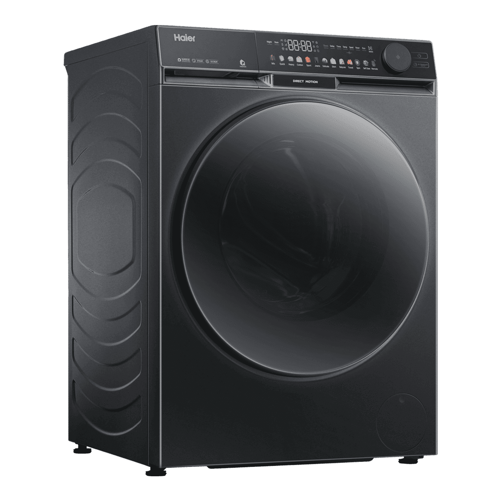 Haier 12 kg 5 Star Wi-Fi Inverter Fully Automatic Front Load Washing Machine (F9, HW120-DM14F9BKU1, Direct Motion Motor, Black) Haier 12 kg 5 Star Wi-Fi Inverter Fully Automatic Front Load Washing Machine (F9, HW120-DM14F9BKU1, Direct Motion Motor, Black)_4