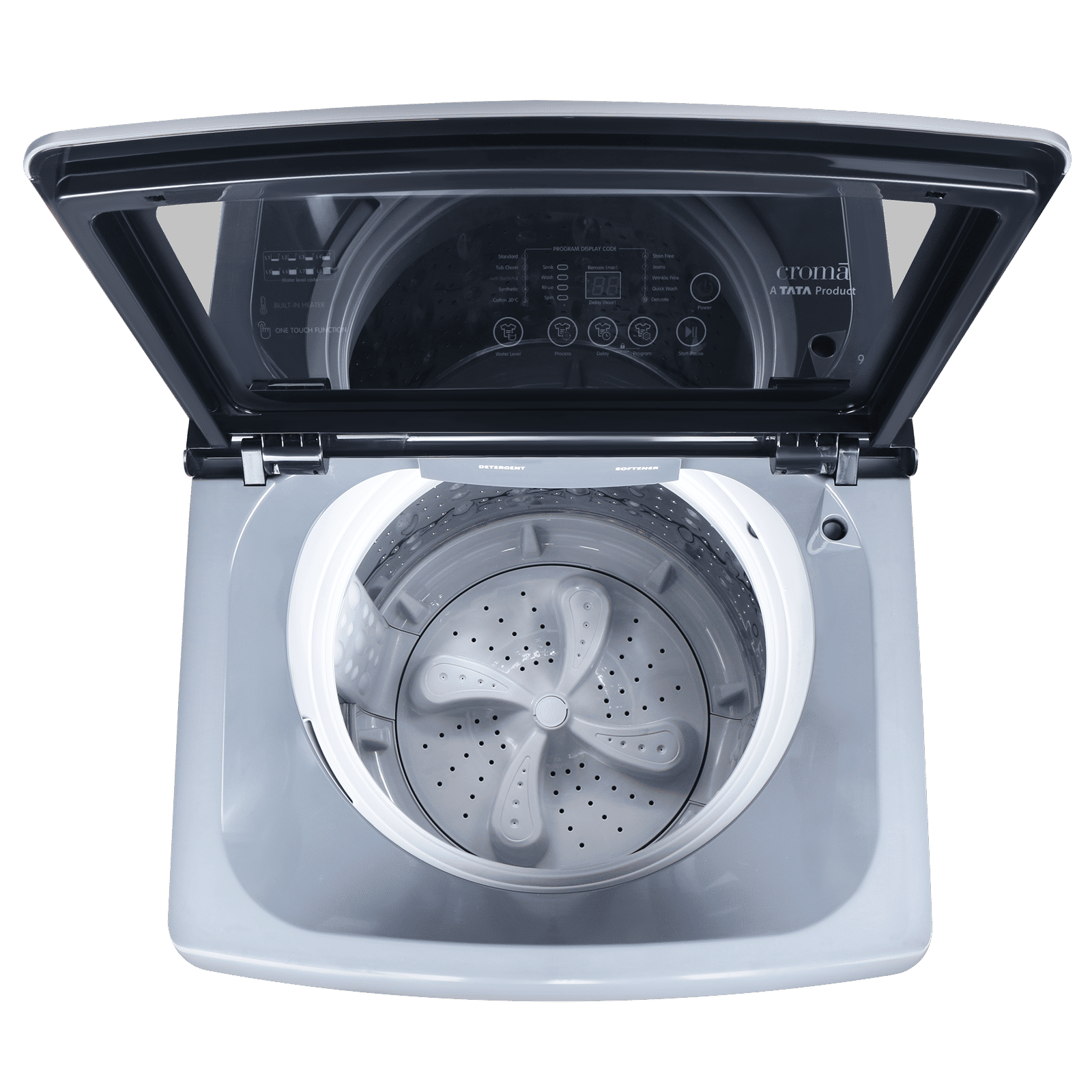 Croma 9 kg 5 Star Fully Automatic Top Load Washing Machine (Pulsator Technology, Inox Grey) Croma 9 kg 5 Star Fully Automatic Top Load Washing Machine (Pulsator Technology, Inox Grey)_9