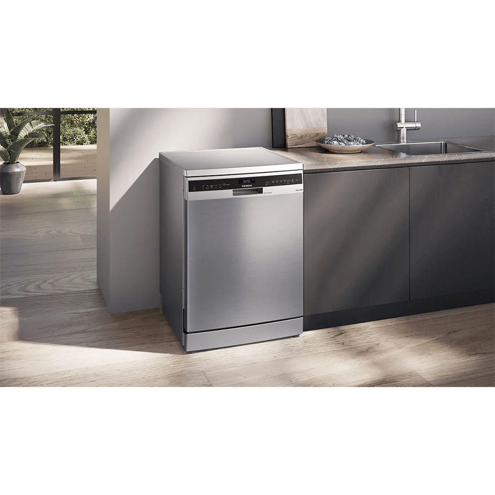SIEMENS iQ500 16 Place Settings Free Standing Smart Dishwasher with Alexa & Google Assistant (Brushed Steel)_4