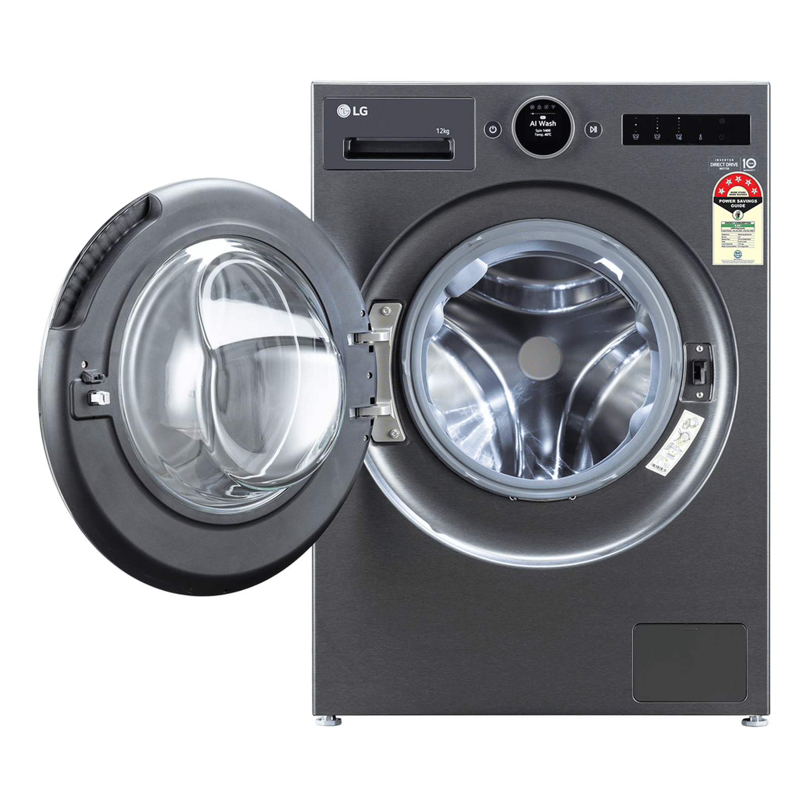 LG 12 kg 5 Star Wi-Fi Inverter Fully Automatic Front Load Washing Machine (VX Series, FX1412A9K, AI Direct Drive 2.0, Essence Black) LG 12 kg 5 Star Wi-Fi Inverter Fully Automatic Front Load Washing Machine (VX Series, FX1412A9K, AI Direct Drive 2.0, Essence Black)_8