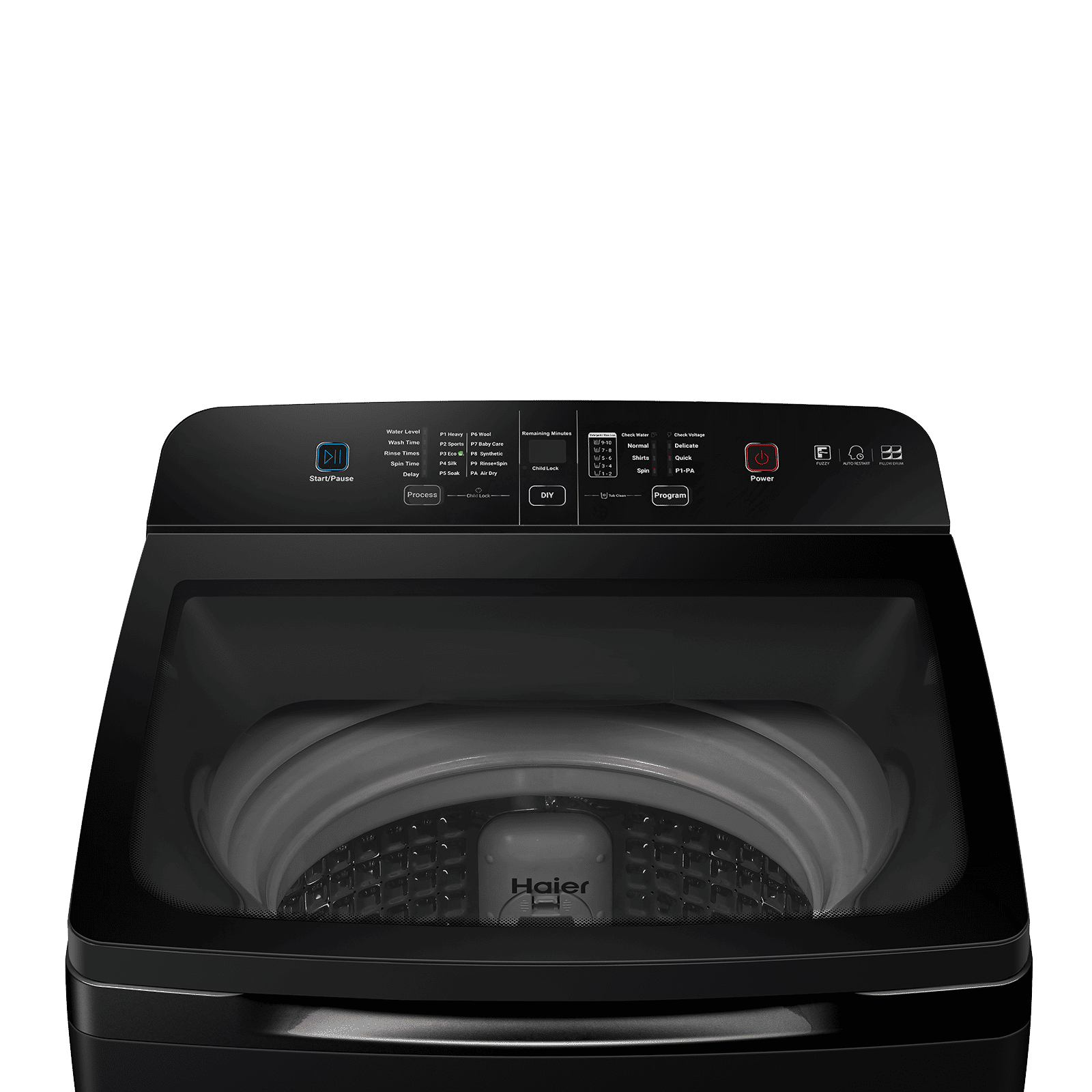 Haier 8 kg 5 Star Fully Automatic Top Load Washing Machine (678, HWM80-678BK, Child Lock, Black) Haier 8 kg 5 Star Fully Automatic Top Load Washing Machine (678, HWM80-678BK, Child Lock, Black)_8
