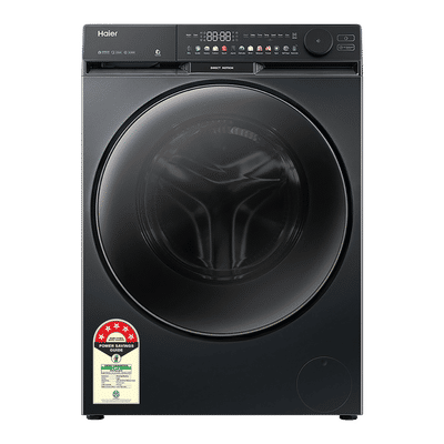 Haier 10 kg 5 Star Wi-Fi Fully Automatic Front Load Washing Machine (F9B, HW100-DM14F9BKU1, Direct Motion Motor, Black)