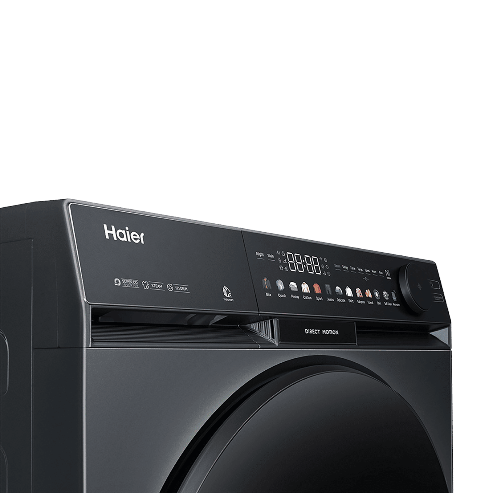 Haier 10 kg 5 Star Wi-Fi Fully Automatic Front Load Washing Machine (F9B, HW100-DM14F9BKU1, Direct Motion Motor, Black) Haier 10 kg 5 Star Wi-Fi Fully Automatic Front Load Washing Machine (F9B, HW100-DM14F9BKU1, Direct Motion Motor, Black)_10