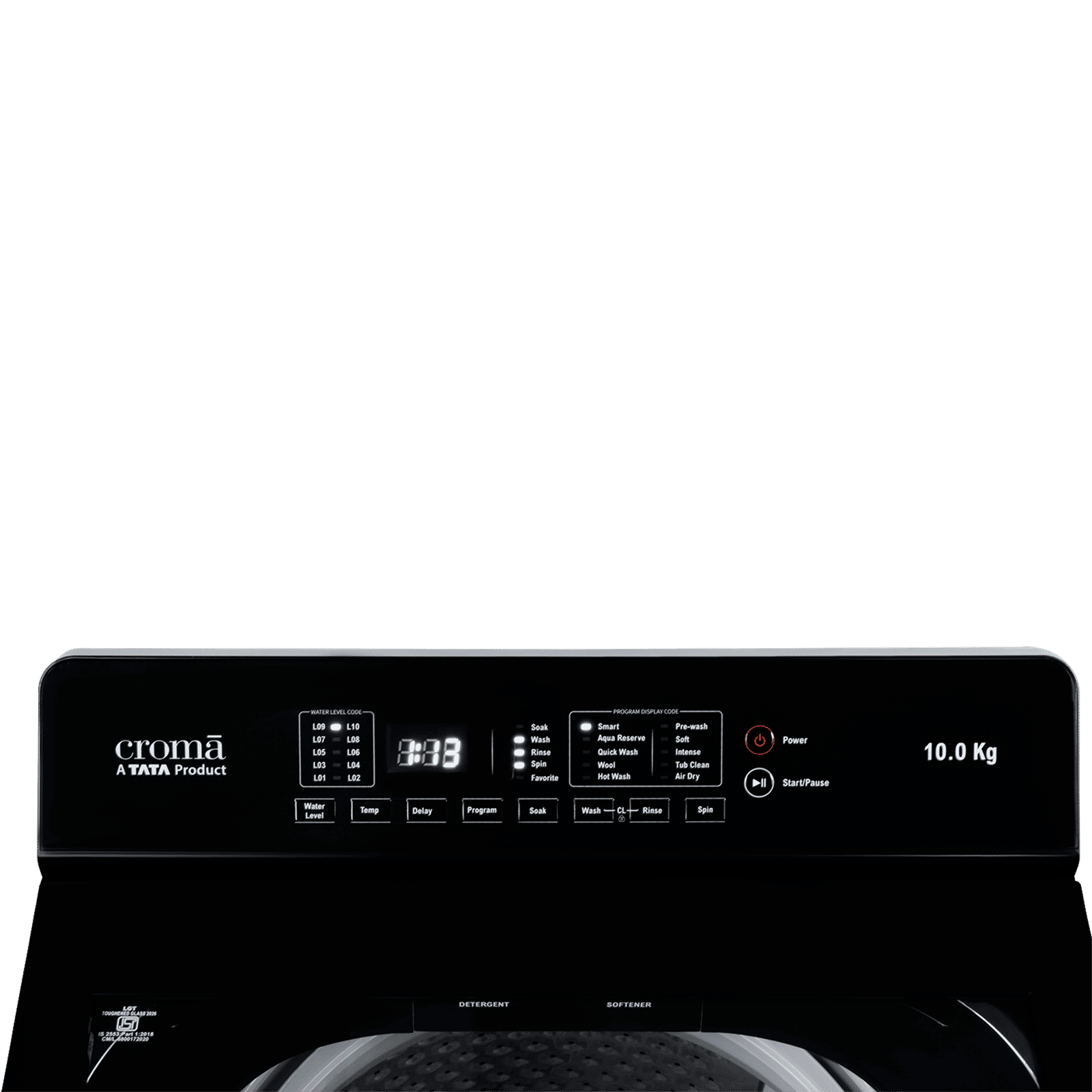 Croma 10 kg 5 Star Fully Automatic Top Load Washing Machine (Aqua Reserve, Neel Black) Croma 10 kg 5 Star Fully Automatic Top Load Washing Machine (Aqua Reserve, Neel Black)_7