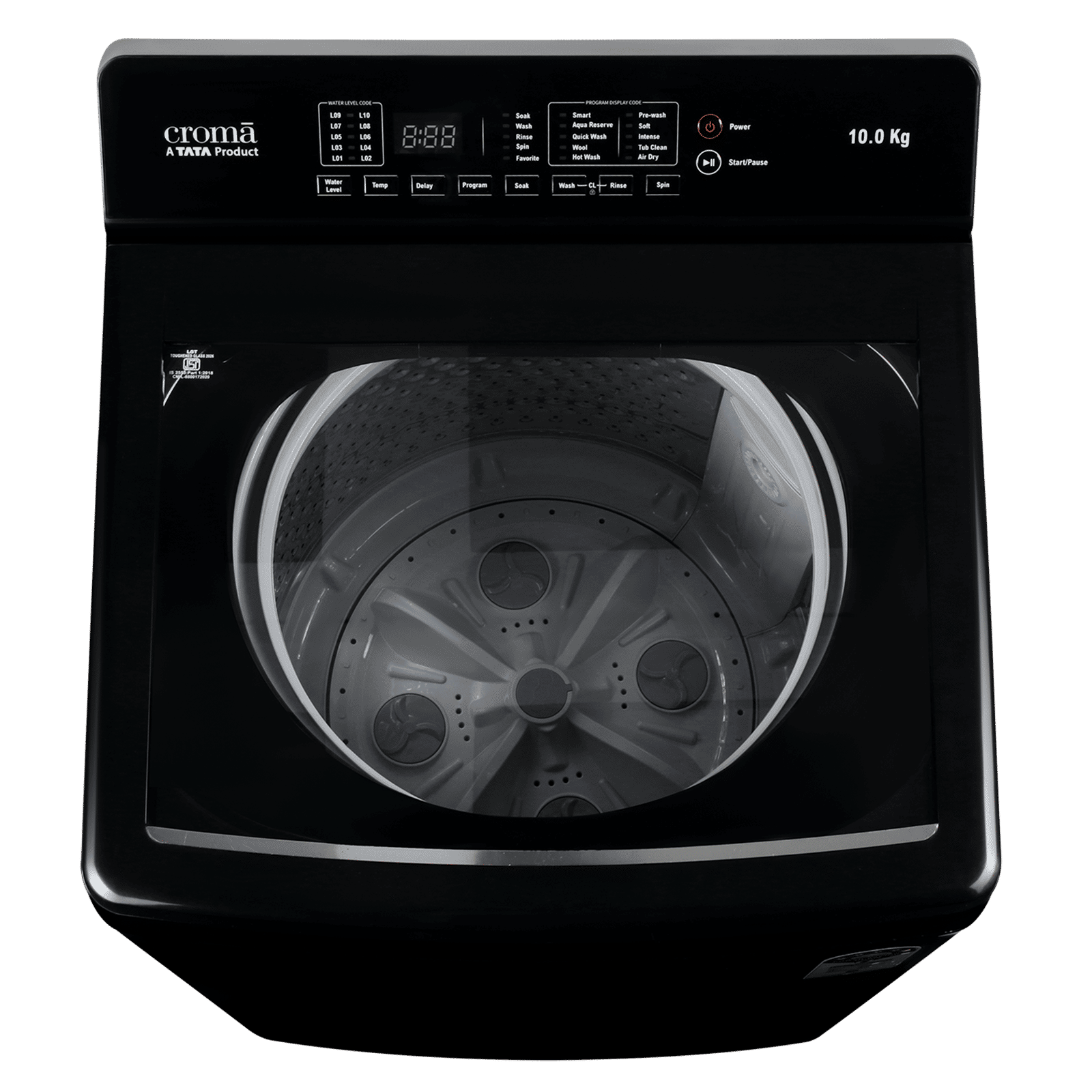 Croma 10 kg 5 Star Fully Automatic Top Load Washing Machine (Aqua Reserve, Neel Black) Croma 10 kg 5 Star Fully Automatic Top Load Washing Machine (Aqua Reserve, Neel Black)_5