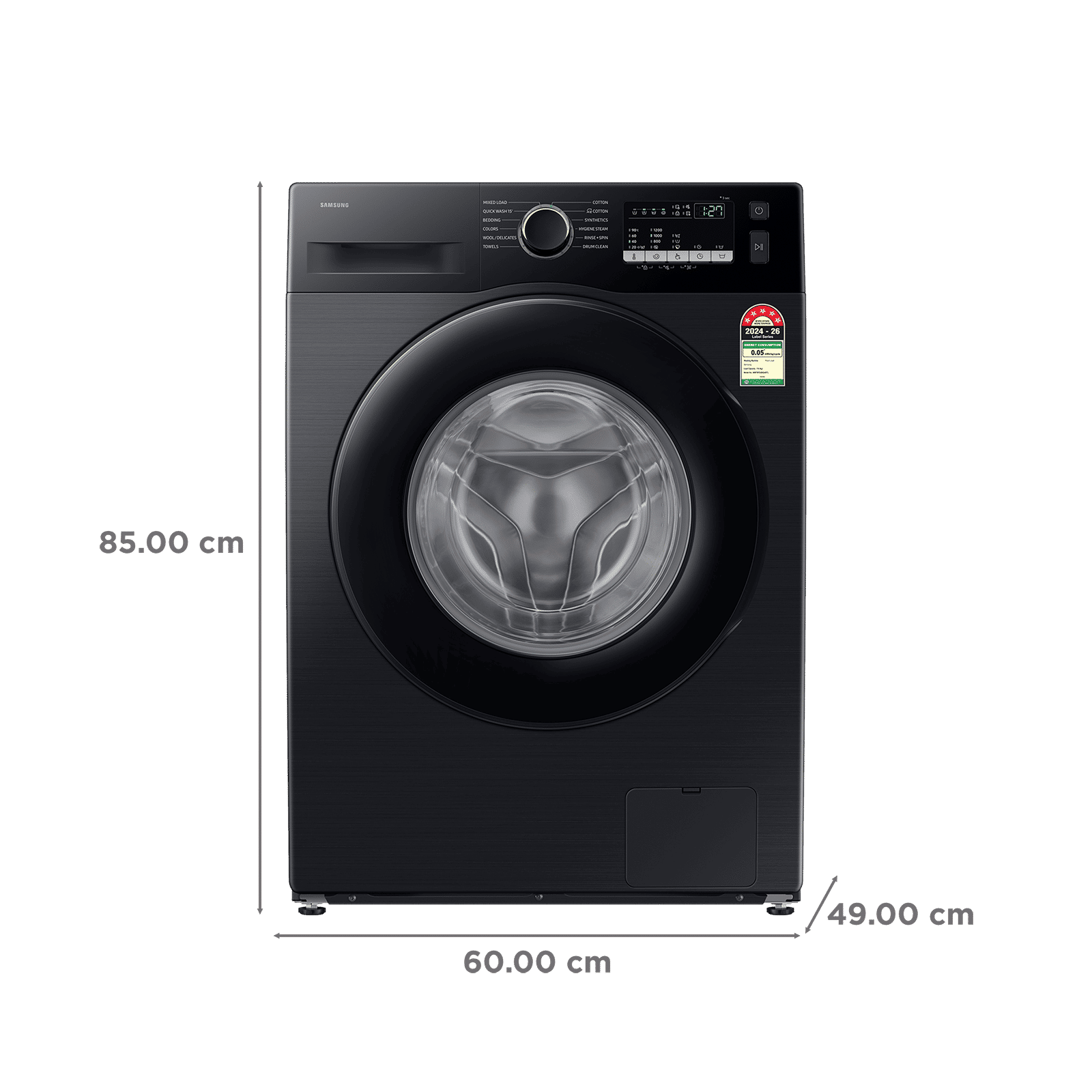 Samsung 7 kg 5 Star Fully Automatic Front Load Washing Machine (WW70FG4S02ABTL, Digital Inverter Technology, Black) Samsung 7 kg 5 Star Fully Automatic Front Load Washing Machine (WW70FG4S02ABTL, Digital Inverter Technology, Black)_3