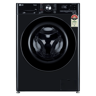 LG 10 kg 5 Star Wi-Fi Fully Automatic Front Load Washing Machine (Vivace Premium, FHP1210Z6O.ANBQEIL, AI Direct Drive, Onyx Black)