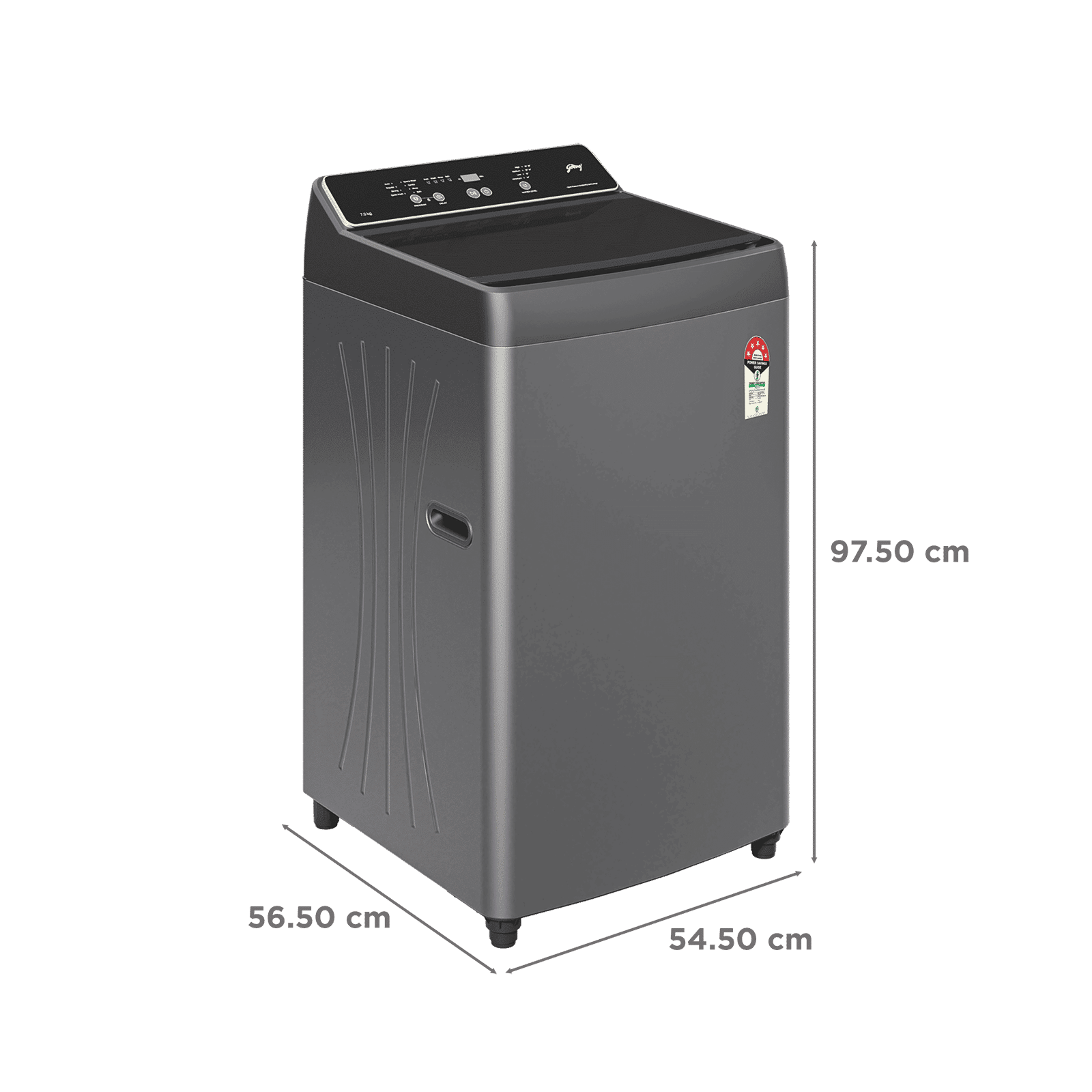 Godrej 8 kg 5 Star Fully Automatic Top Load Washing Machine (Valor, 52141601SD00603, Zero Pressure Technology, Matt Black) Godrej 8 kg 5 Star Fully Automatic Top Load Washing Machine (Valor, 52141601SD00603, Zero Pressure Technology, Matt Black)_3