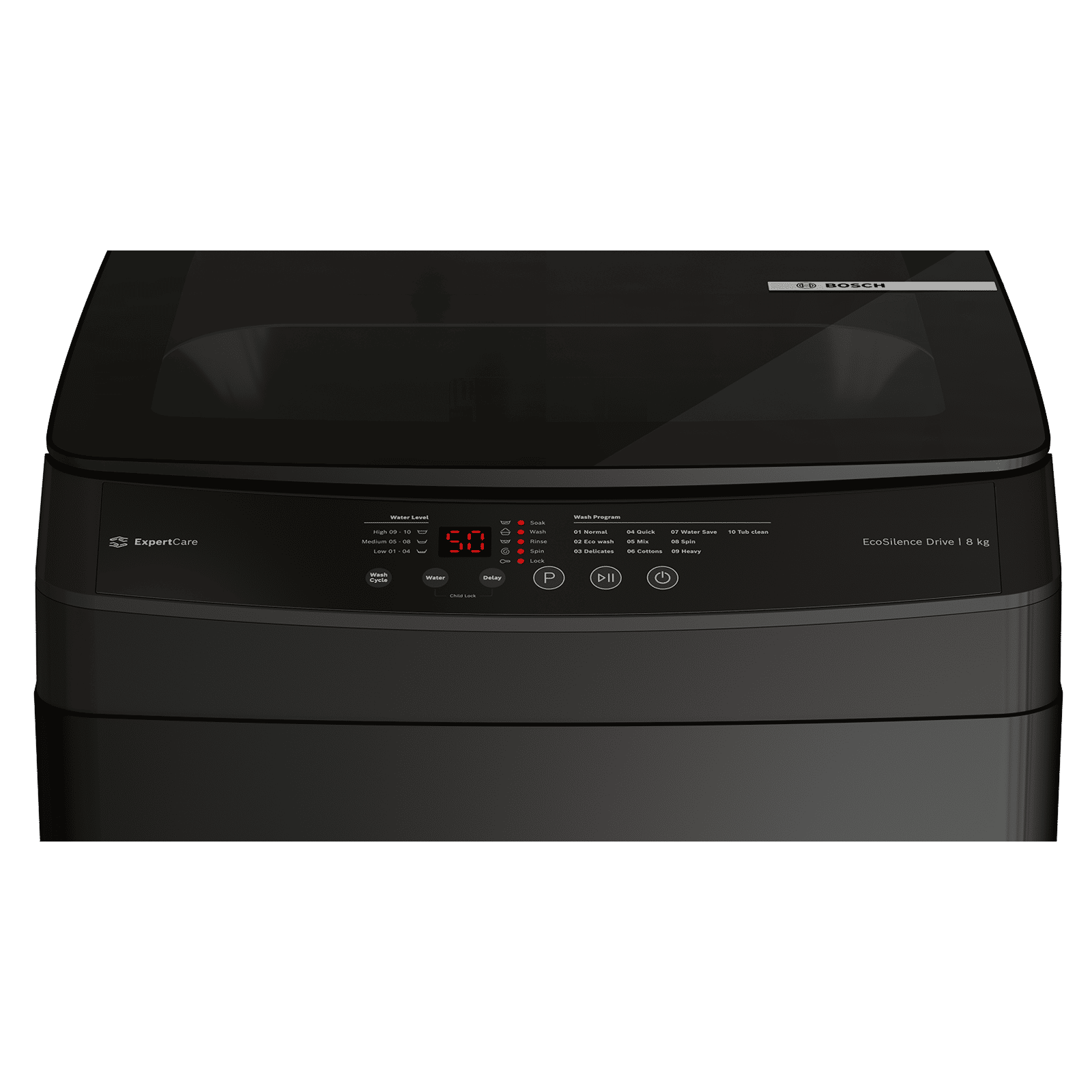 BOSCH 8 kg 5 Star Fully Automatic Top Load Washing Machine (Series 2, WOE80AG0IN, EcoSilence Drive, Black) BOSCH 8 kg 5 Star Fully Automatic Top Load Washing Machine (Series 2, WOE80AG0IN, EcoSilence Drive, Black)_6