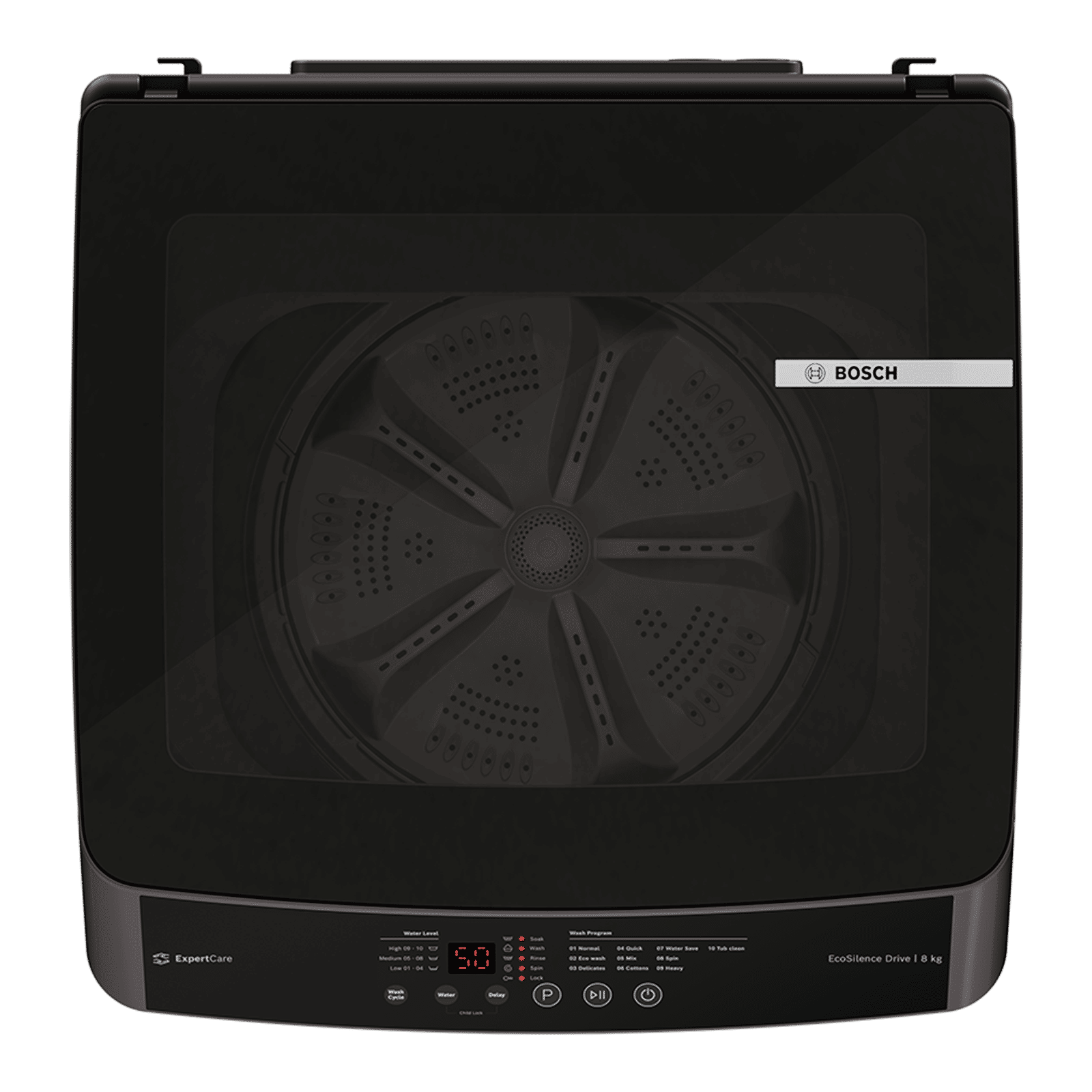 BOSCH 8 kg 5 Star Fully Automatic Top Load Washing Machine (Series 2, WOE80AG0IN, EcoSilence Drive, Black) BOSCH 8 kg 5 Star Fully Automatic Top Load Washing Machine (Series 2, WOE80AG0IN, EcoSilence Drive, Black)_3