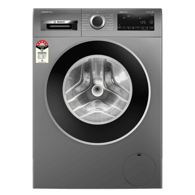BOSCH 10 kg 5 Star Fully Automatic Front Load Washing Machine (Series 6, WGA254IRIN, EcoSilence Drive, Cast Iron Grey)