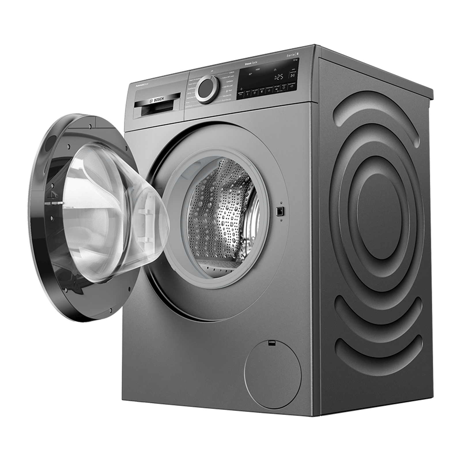 BOSCH 10 kg 5 Star Fully Automatic Front Load Washing Machine (Series 6, WGA254IRIN, EcoSilence Drive, Cast Iron Grey)_5