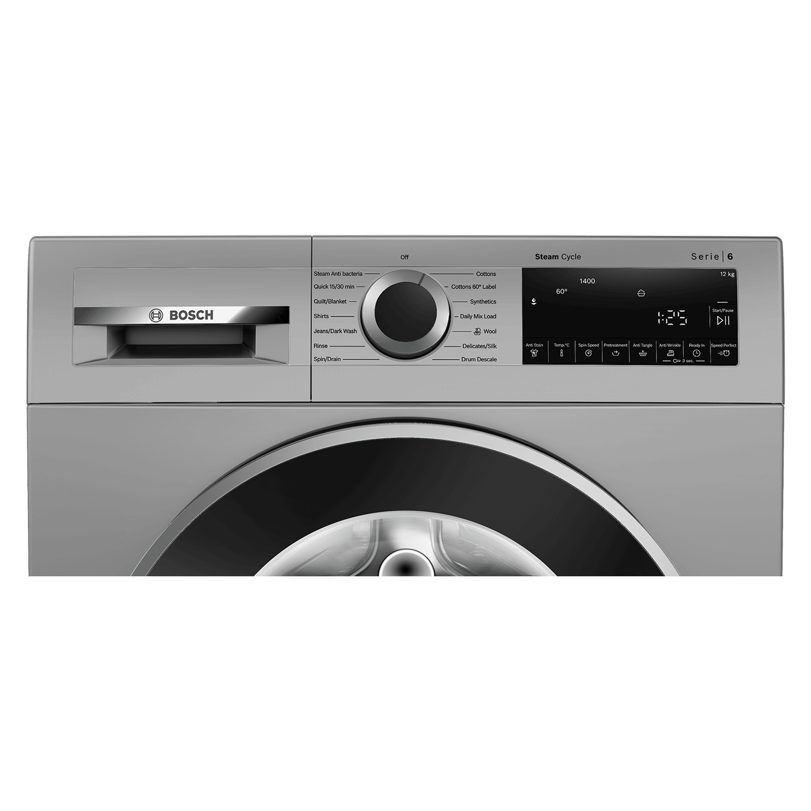 BOSCH 12 kg 5 Star Fully Automatic Front Load Washing Machine (Series 6, WGA2740SIN, EcoSilence Drive, Silver)_3