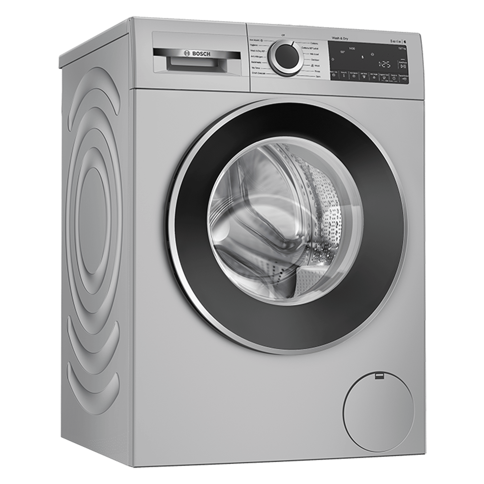 Bosch 12/7 kg Inverter Fully Automatic Front Load Washer Dryer (Series 6, WNA2740SIN, EcoSilence Drive, Silver)_3