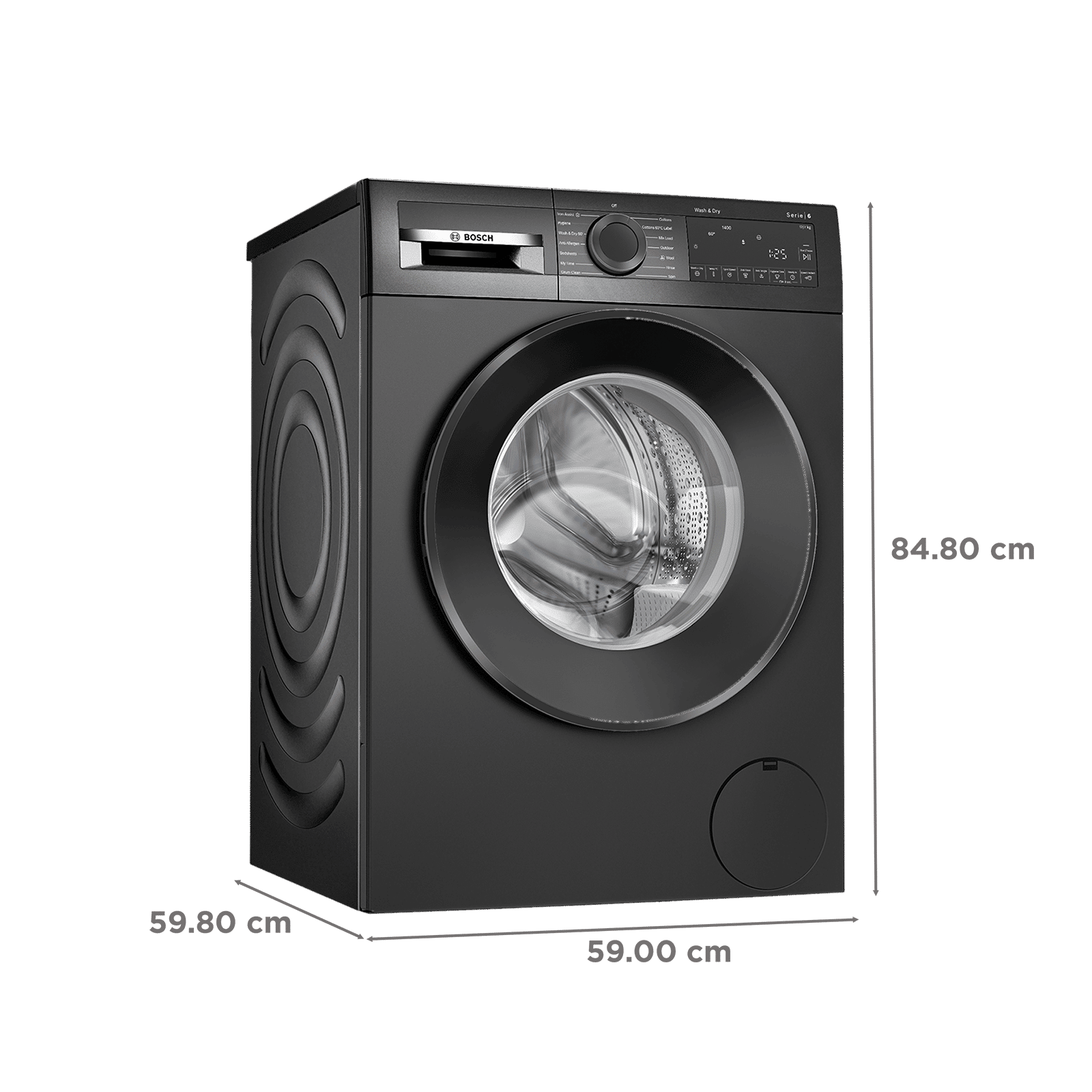 Bosch 12/7 kg Fully Automatic Front Load Washer Dryer (Series 6, WNA2740RIN, EcoSilence Drive, Cast Iron Grey)_3