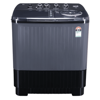 Croma 12 kg 5 Star Semi Automatic Washing Machine with Pulsator Technology (Dark Grey)