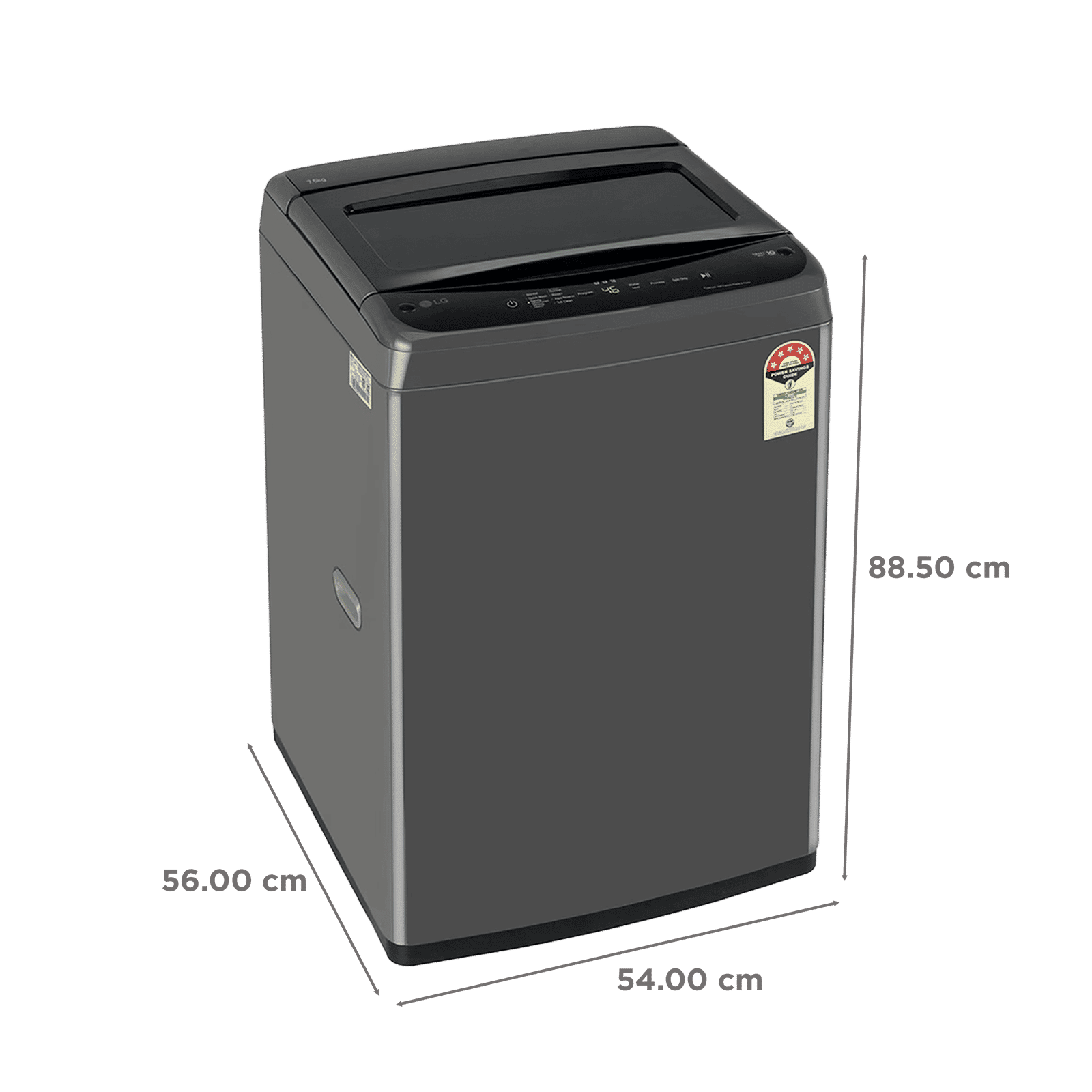 LG 7.5 kg 5 Star Inverter Fully Automatic Top Load Washing Machine (VBT, T75VBMB1Z, Smart Inverter Technology, Middle Black) LG 7.5 kg 5 Star Inverter Fully Automatic Top Load Washing Machine (VBT, T75VBMB1Z, Smart Inverter Technology, Middle Black)_3
