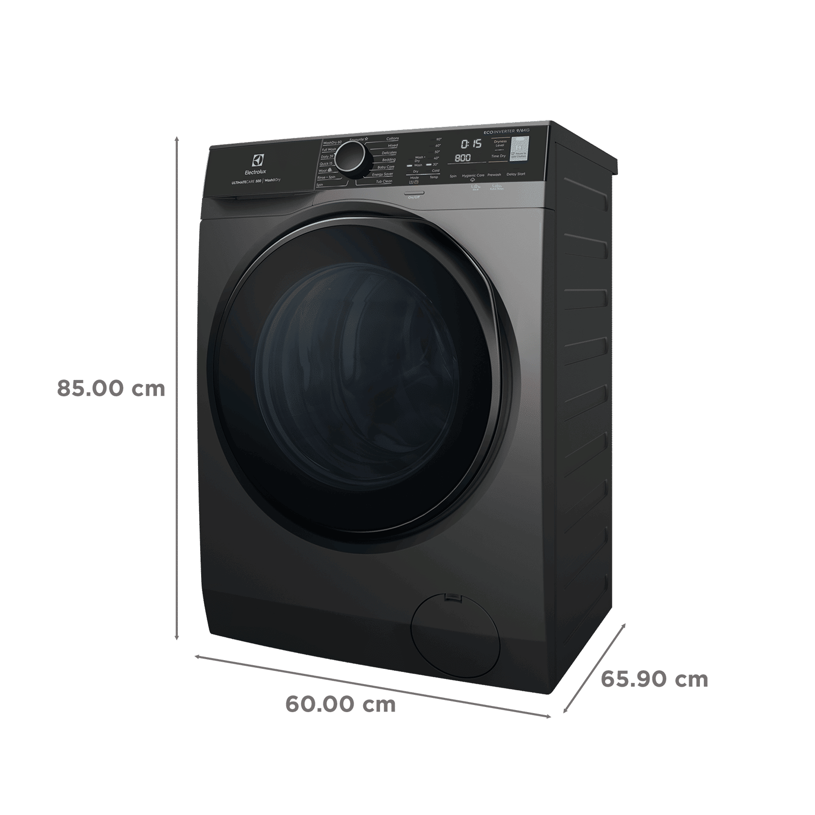 Electrolux 9 kg Fully Automatic Front Load Washer Dryer (UltimateCare 500, EWW9024P5SB, UltraMix Technology, Dark Silver)_3