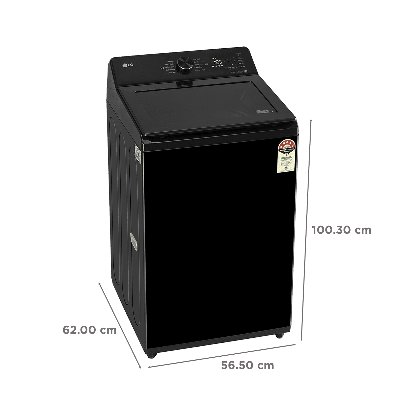 LG 9 kg 5 Star Inverter Fully Automatic Top Load Washing Machine (TX, TX309SPO, In Built Heater, Onyx Black)_3